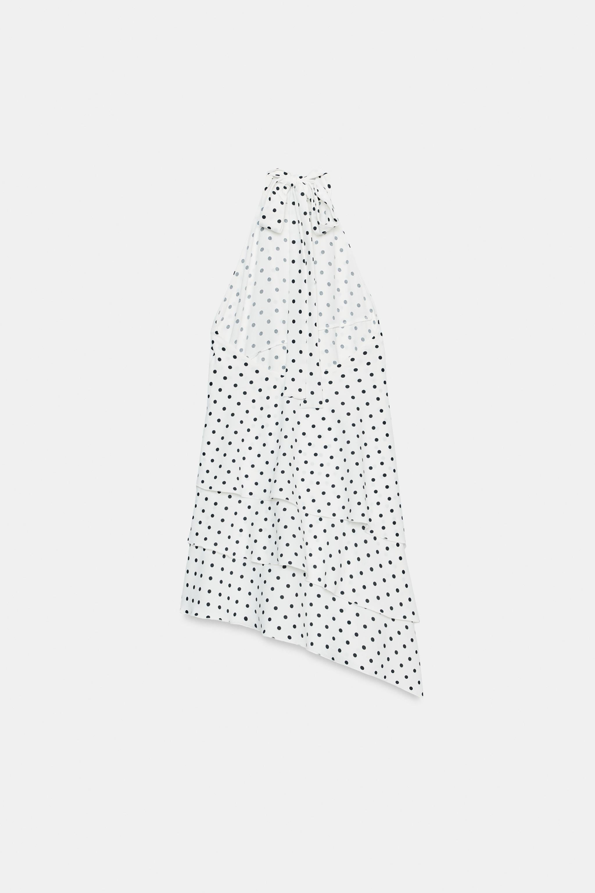 Dot Ruffle Halter Mini