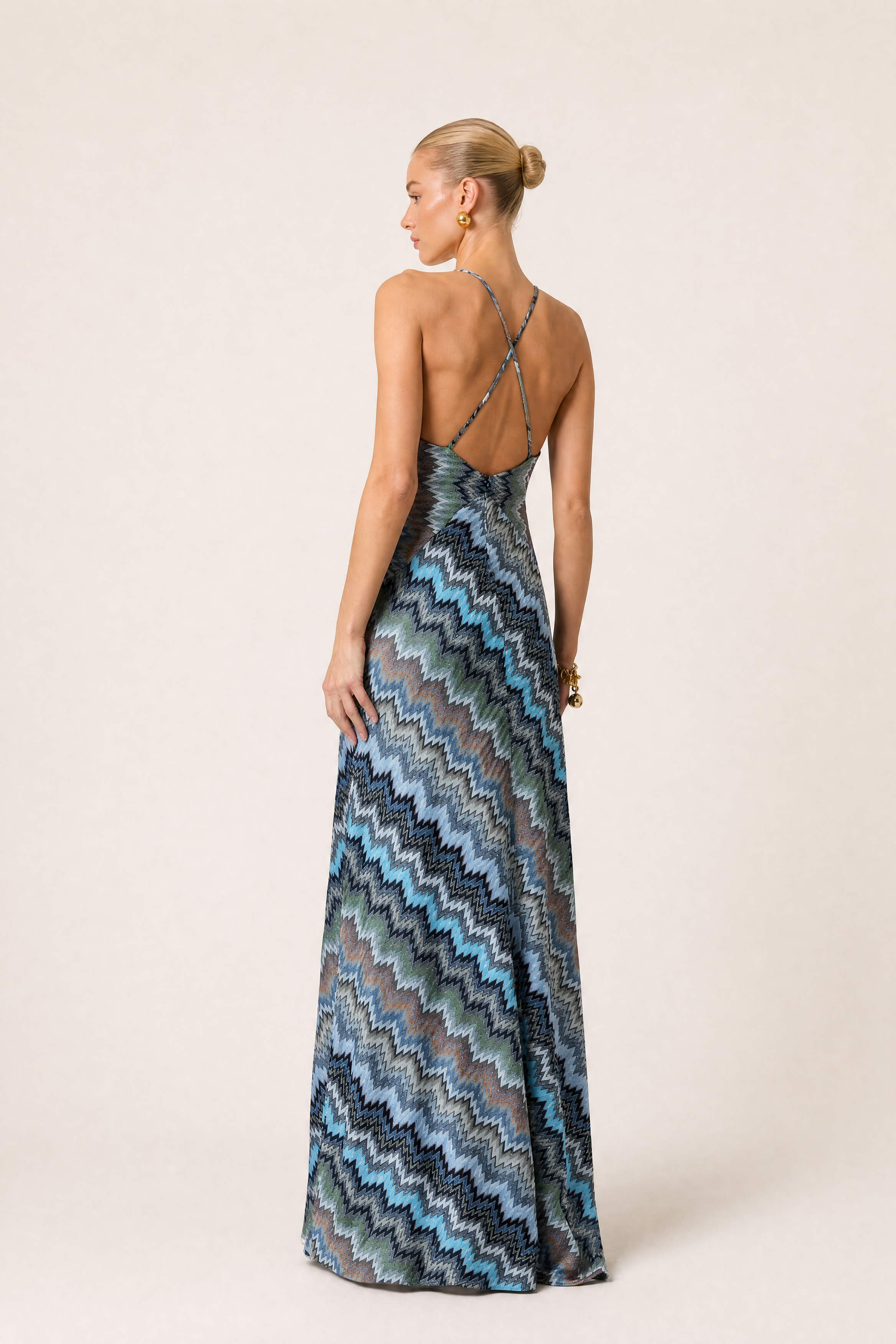Riviera Zigzag Maxi Dress