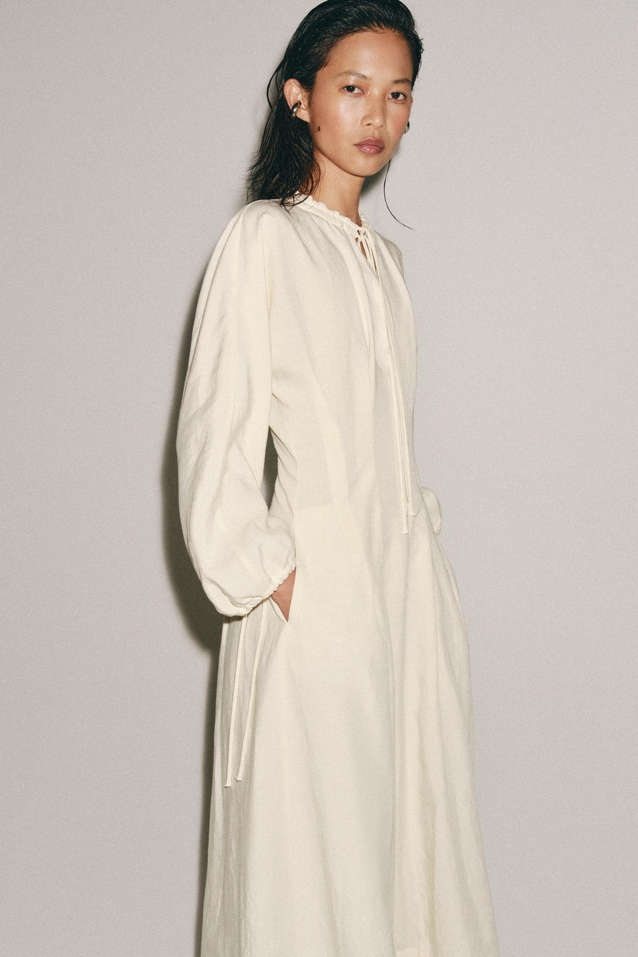 Amalfi Linen Midi Dress