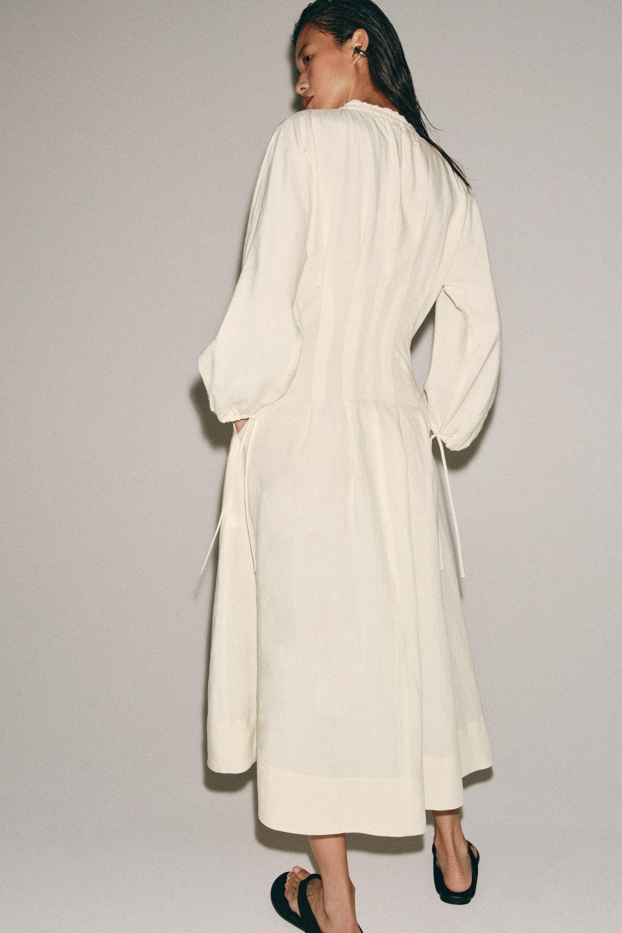 Amalfi Linen Midi Dress