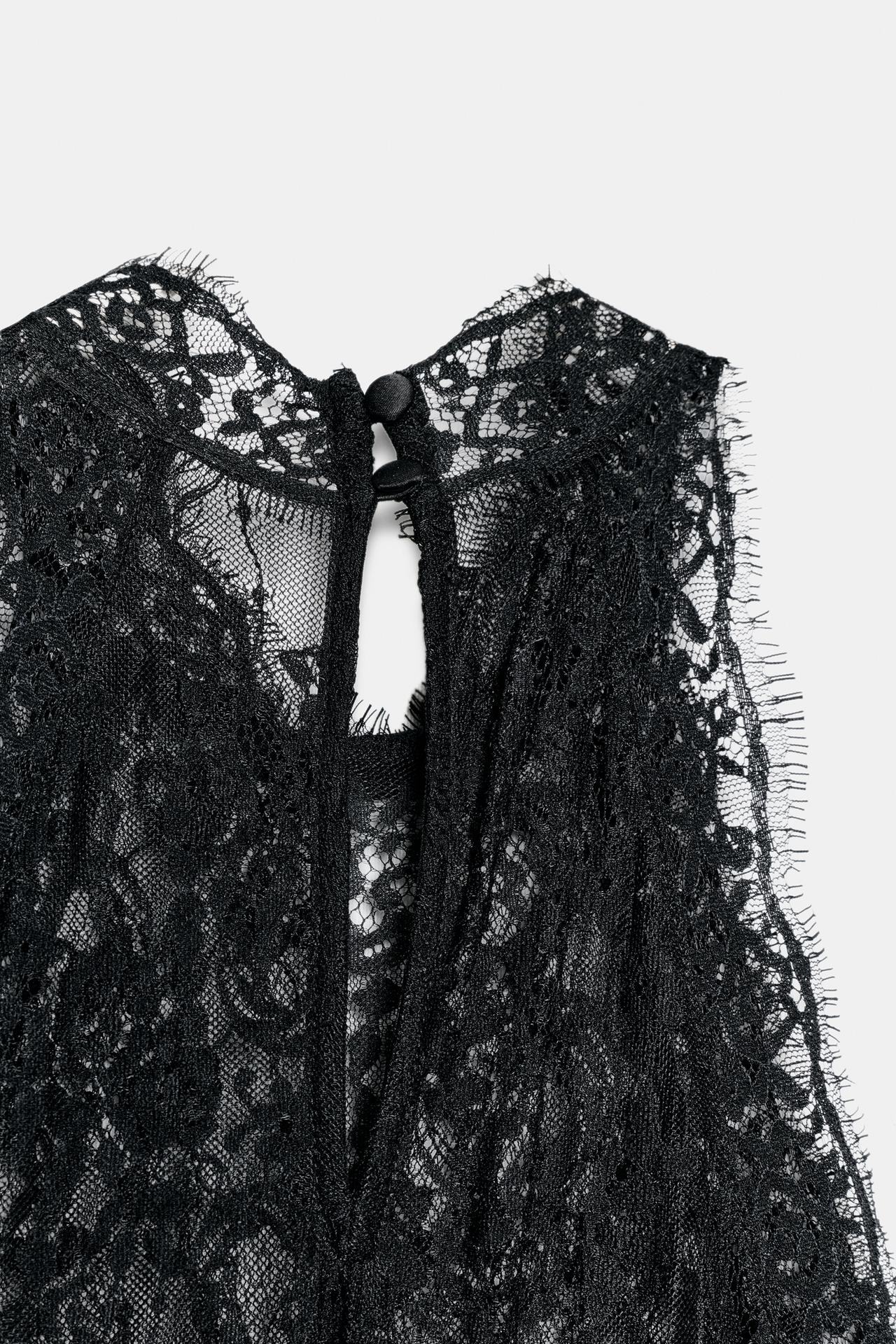Black Lace Halter Maxi Dress