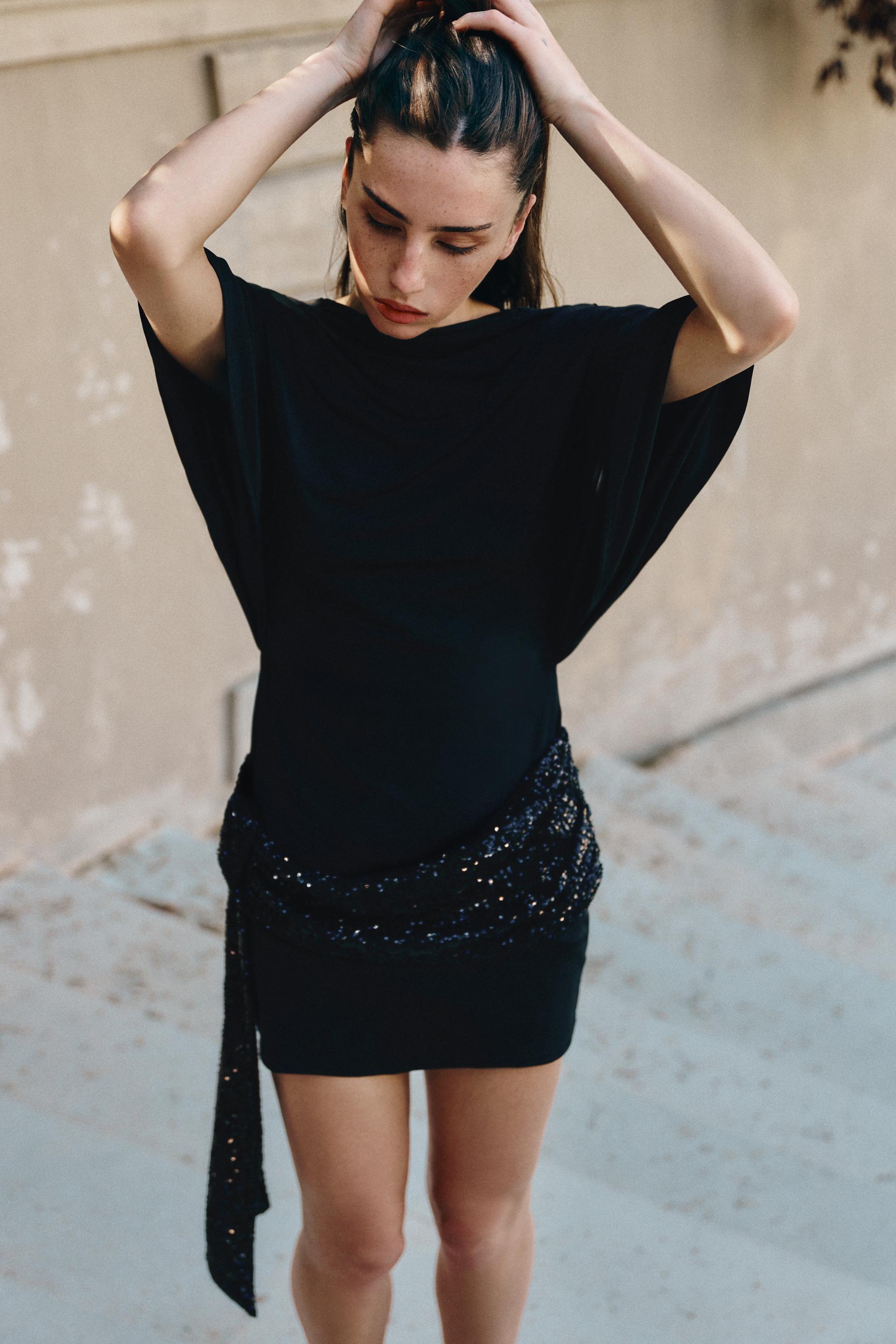 Sequin Drape Mini