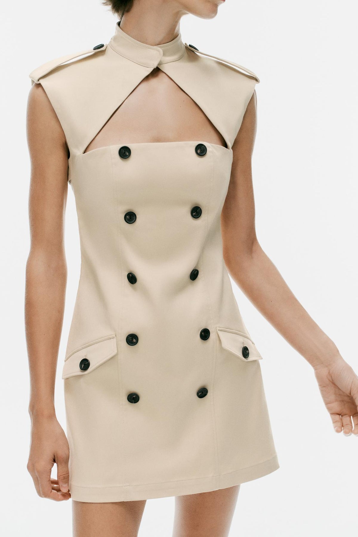 Cape Trench Dress