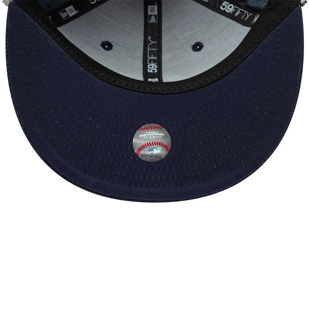 Sloane Denim Ear Flap Fitted Cap