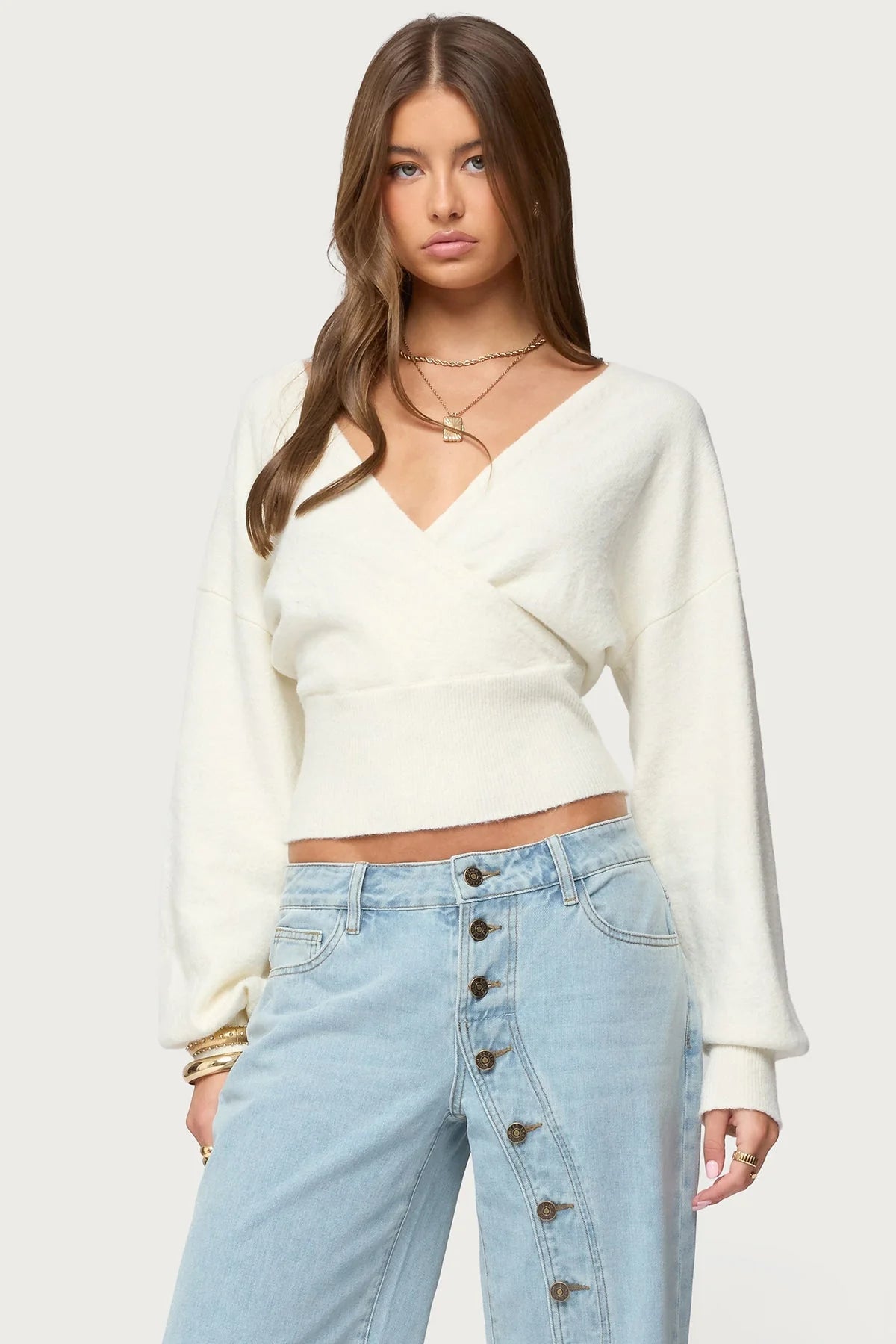 Mila Wrap Knit Sweater