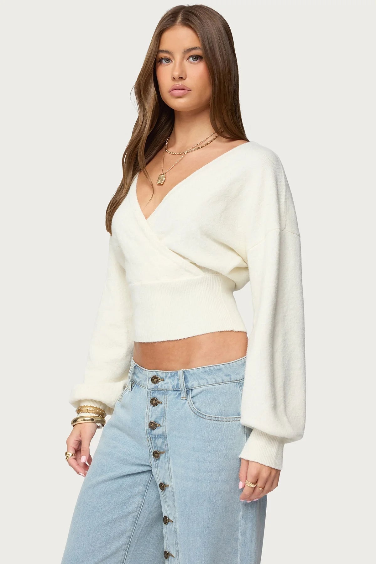 Mila Wrap Knit Sweater