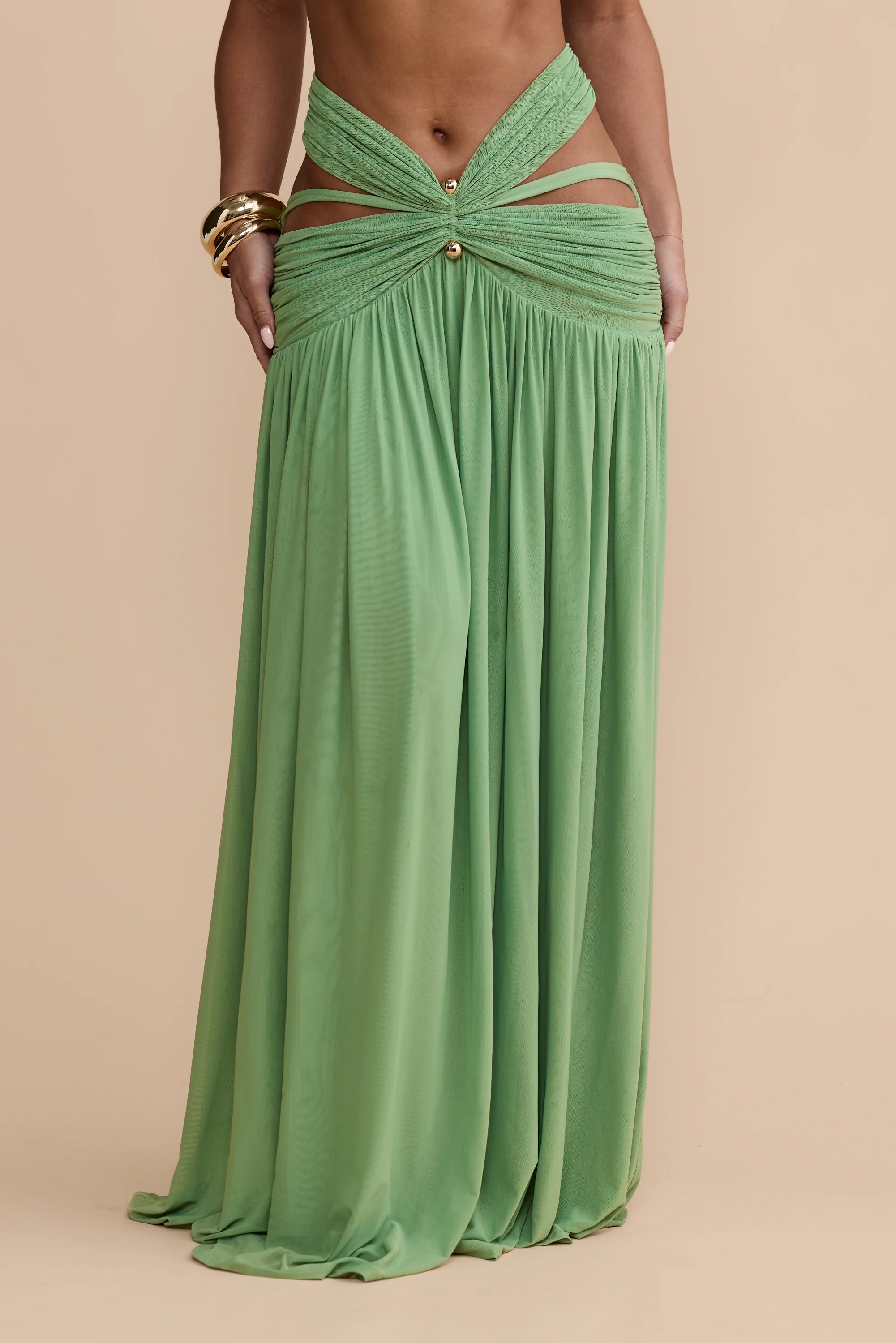 Grecian Cut-Out Maxi Dress