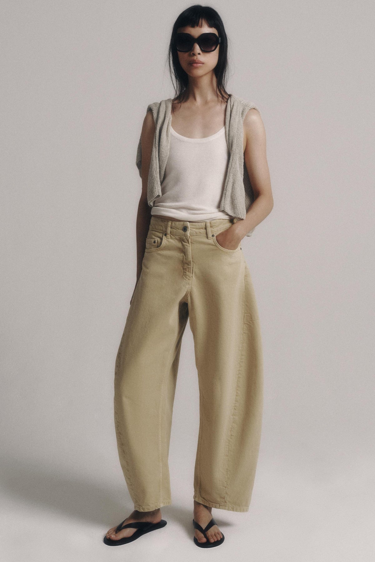Bonnie Balloon Leg Jeans - Butter Yellow