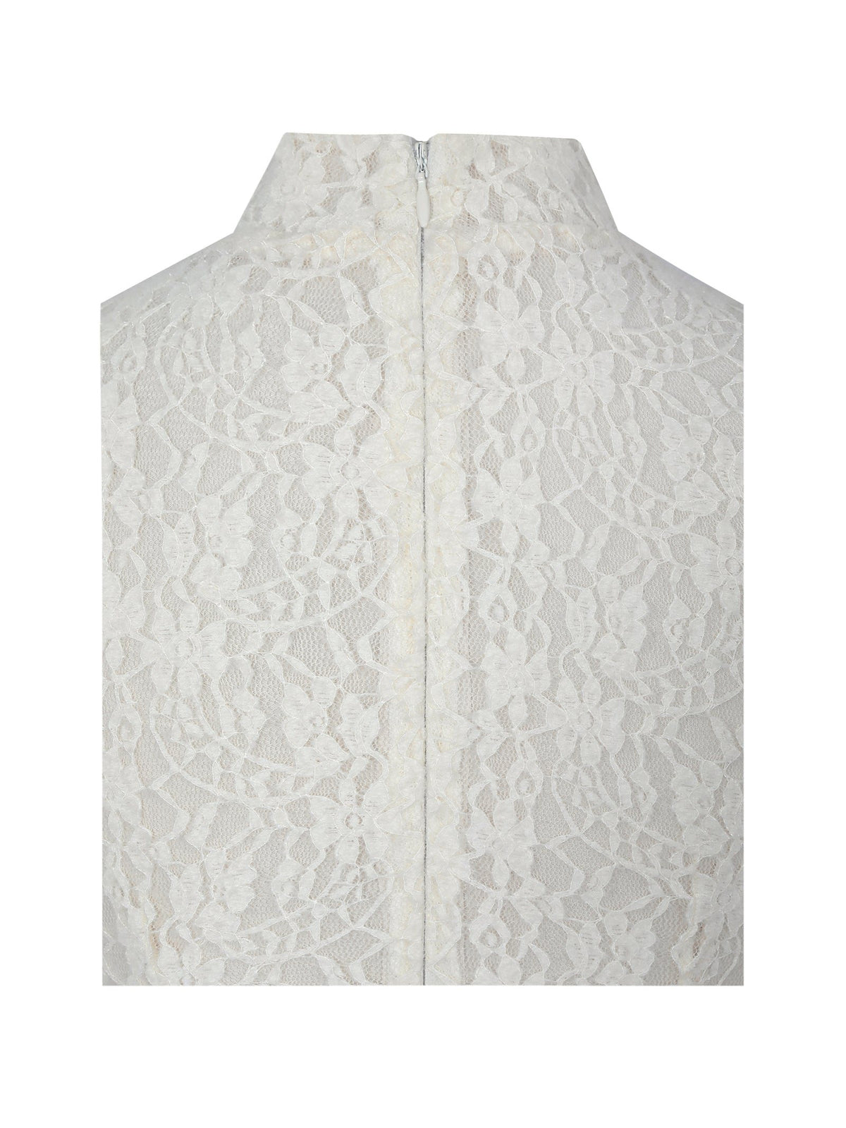 Celeste Lace Keyhole Mermaid Midi Dress - Cream