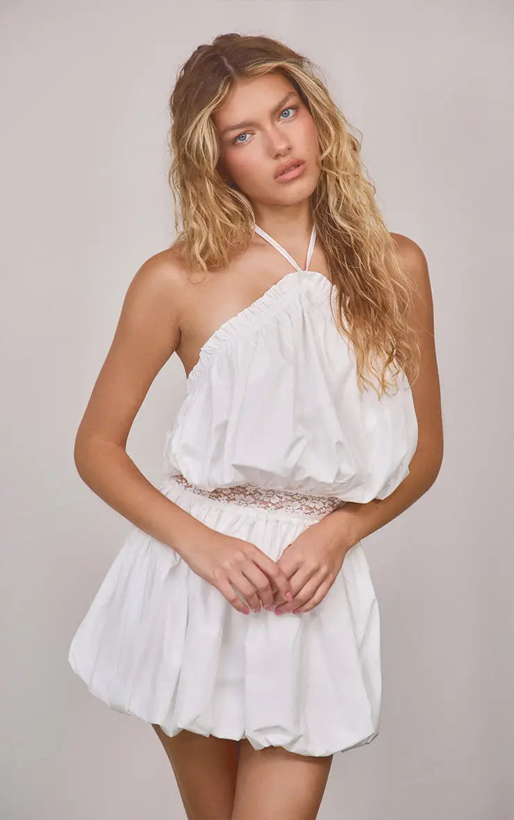 The Amalfi Bubble Mini Dress