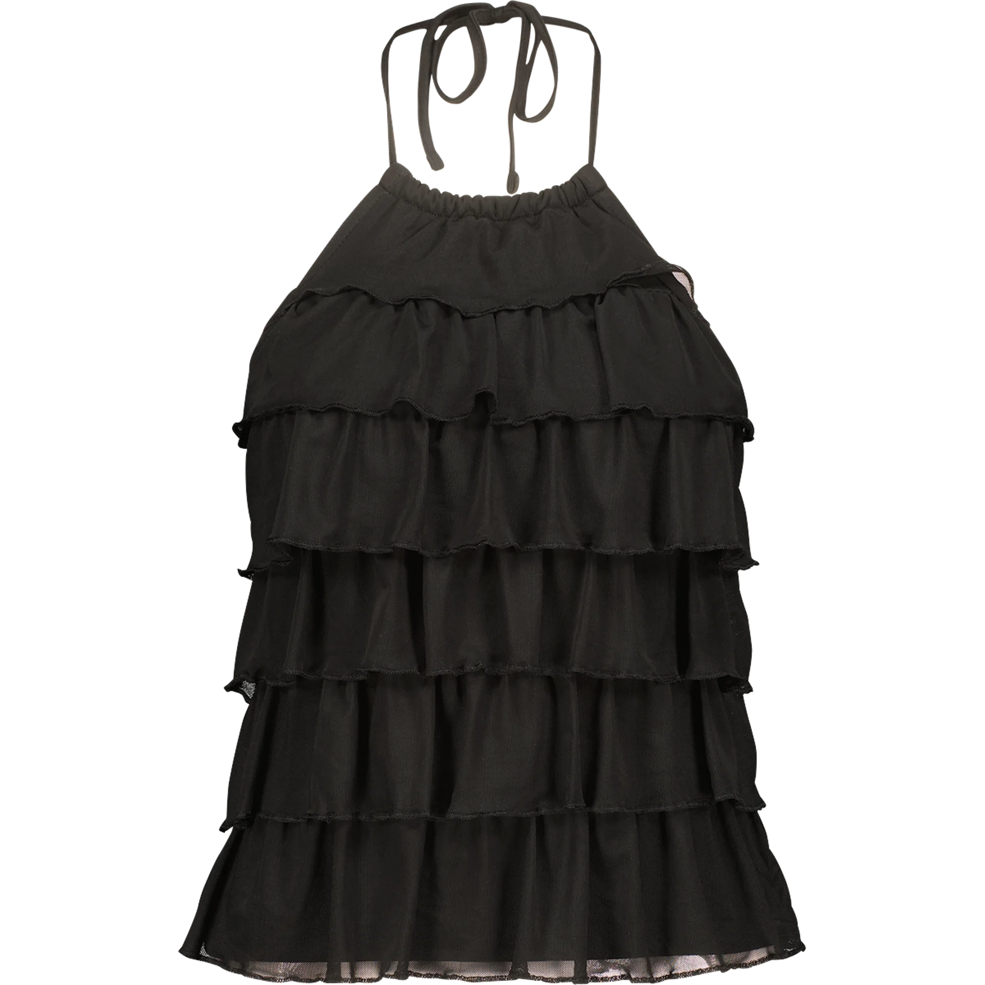 Bardot Ruffle Halter Top