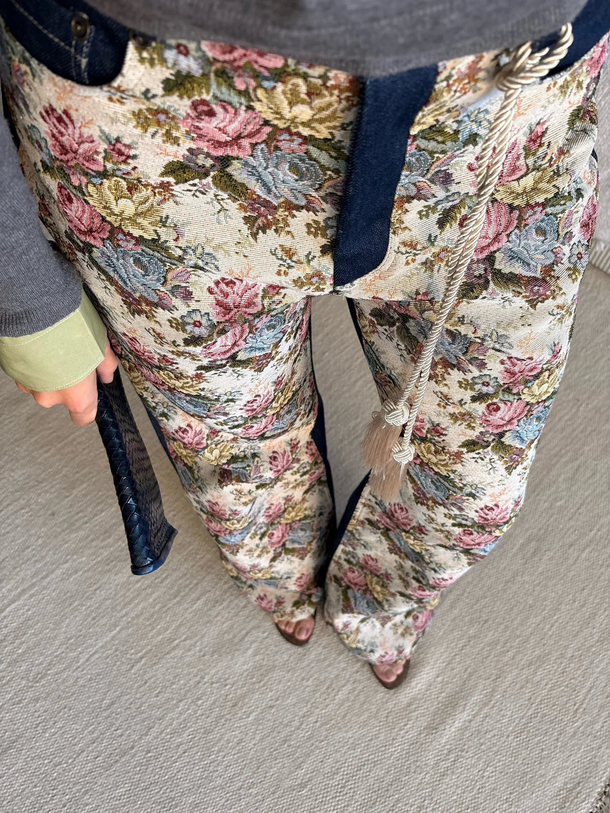 Florence Floral Tapestry Jeans - Floral Tapestry