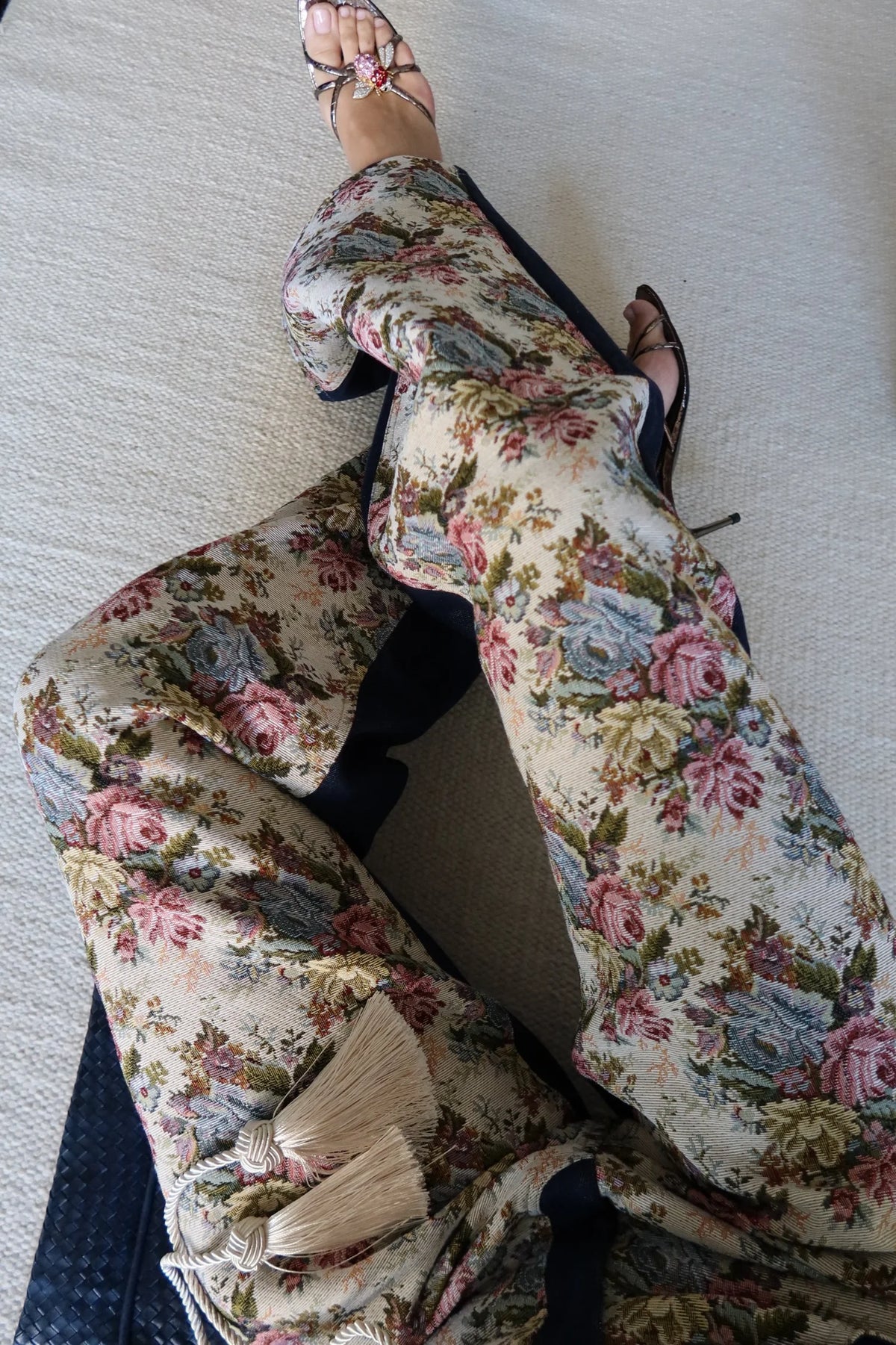 Florence Floral Tapestry Jeans - Floral Tapestry