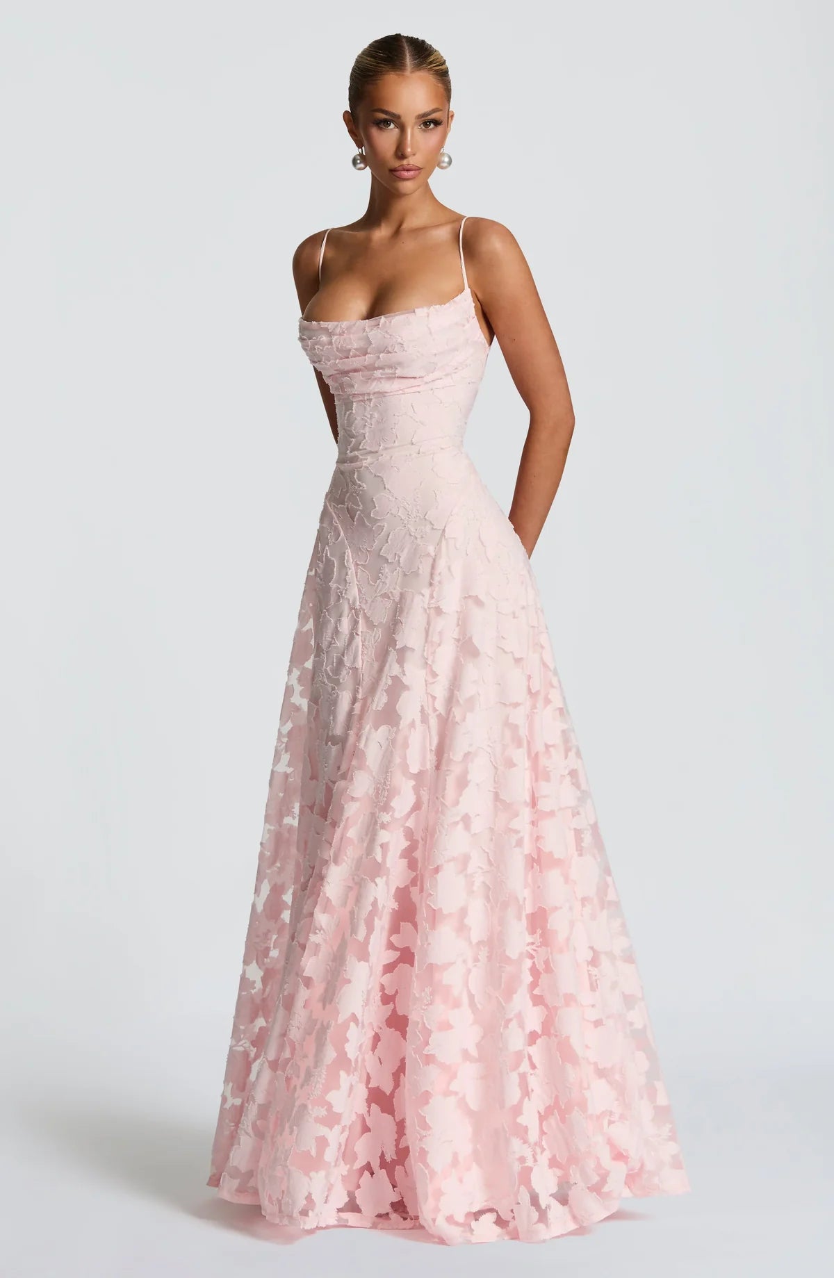 Floral Burnout Maxi Dress