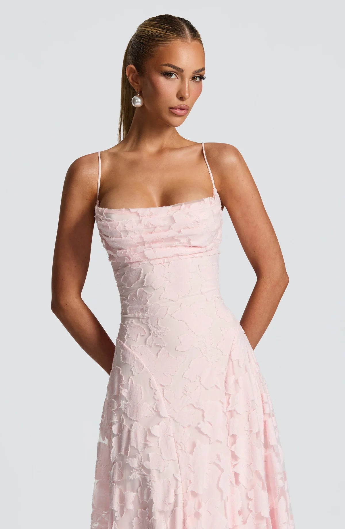 Floral Burnout Maxi Dress