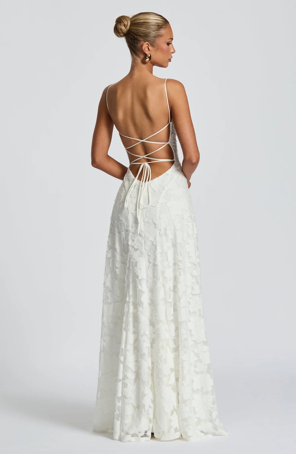 Floral Burnout Maxi Dress