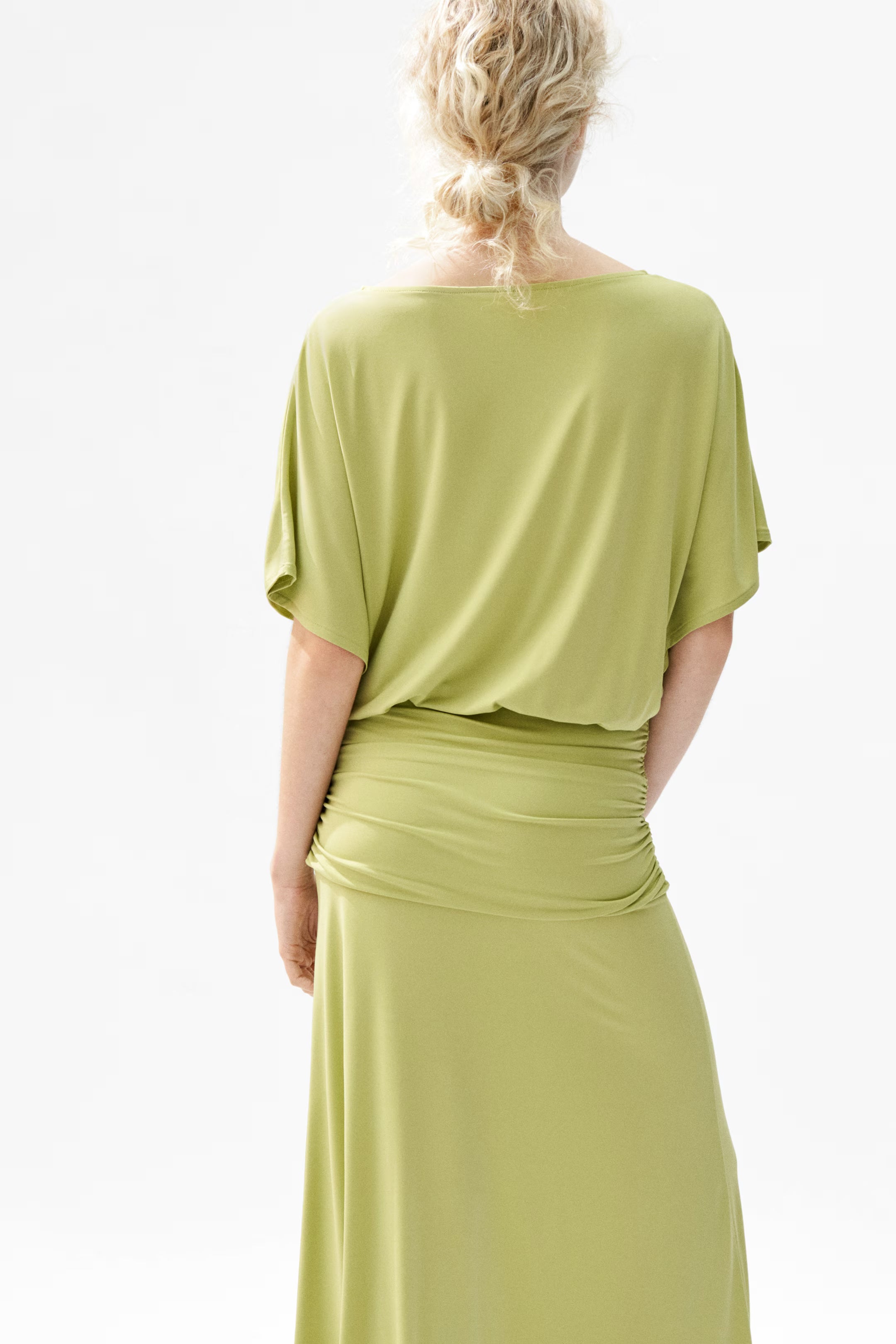 Grecian Draped Jersey Maxi
