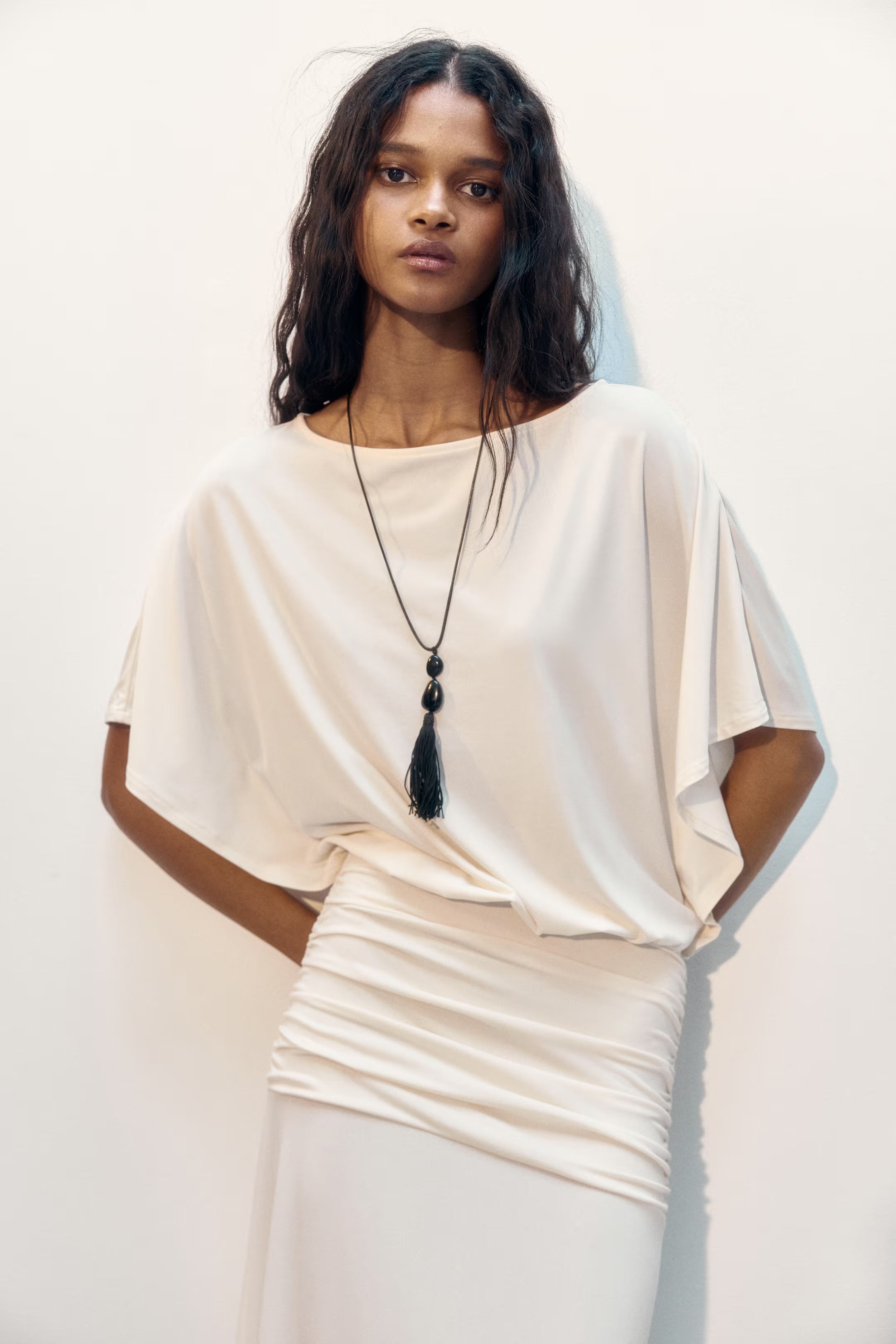 Grecian Draped Jersey Maxi