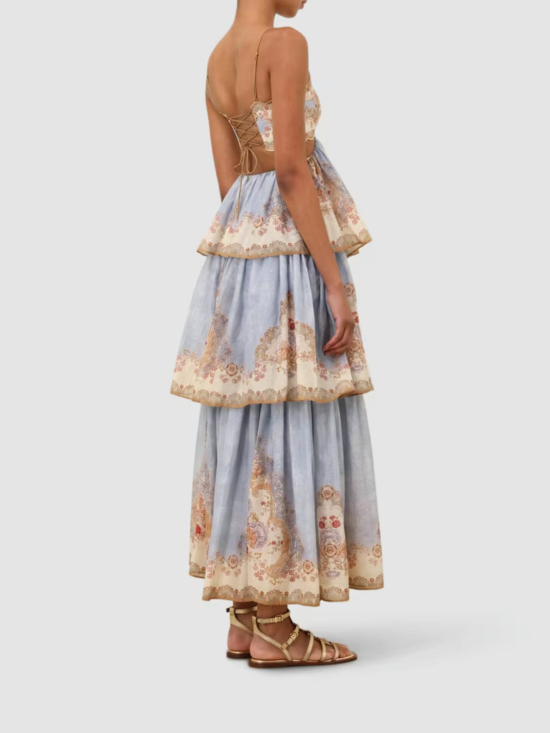 Paisley Tiered Maxi Dress