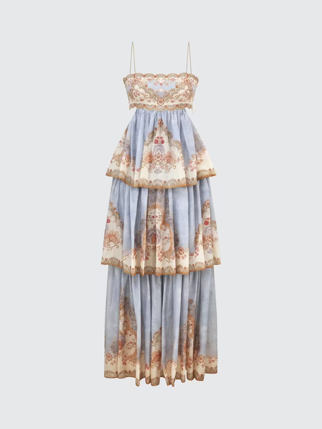Paisley Tiered Maxi Dress