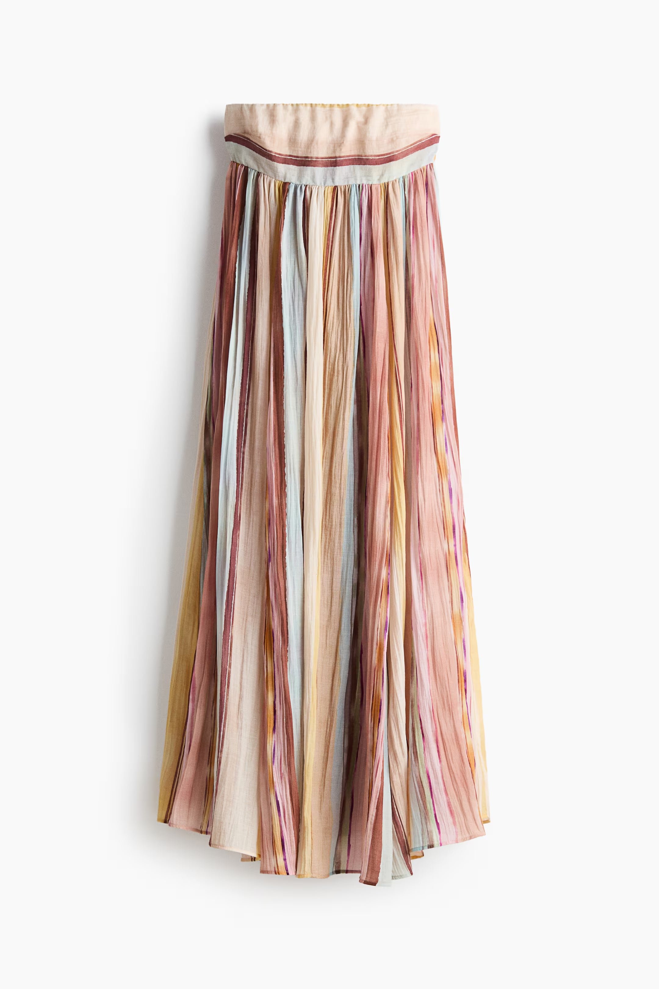 Striped Bandeau Maxi Dress