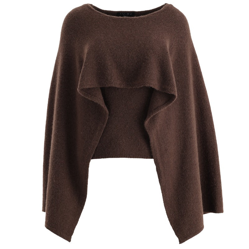 Nadia Knit Cape Sweater