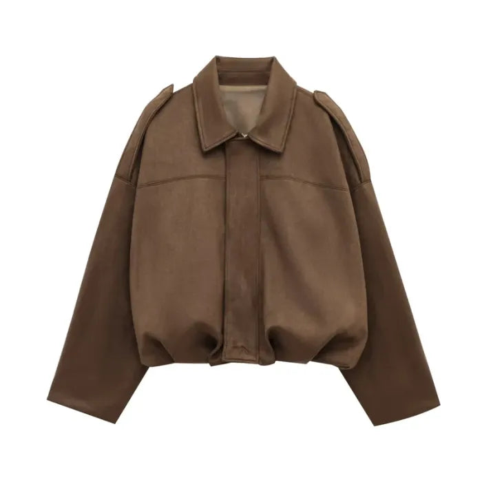 Suede Bomber Jacket