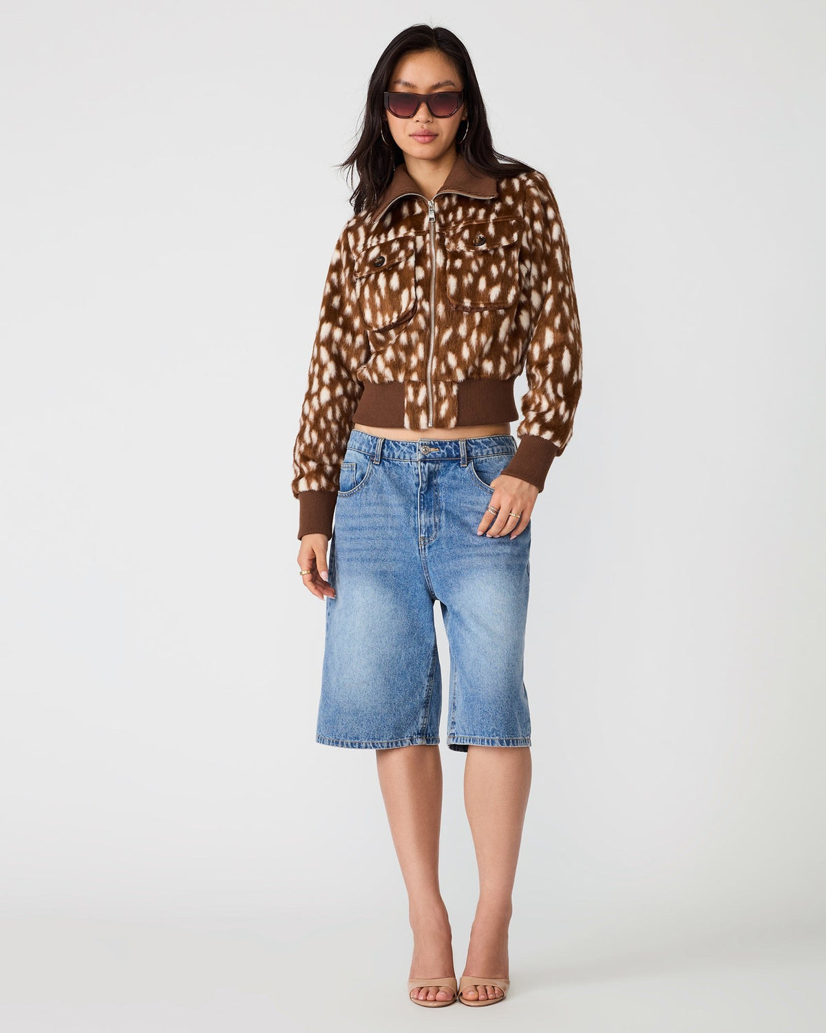 Sienna Fawn Faux Fur Jacket - Brown Fawn