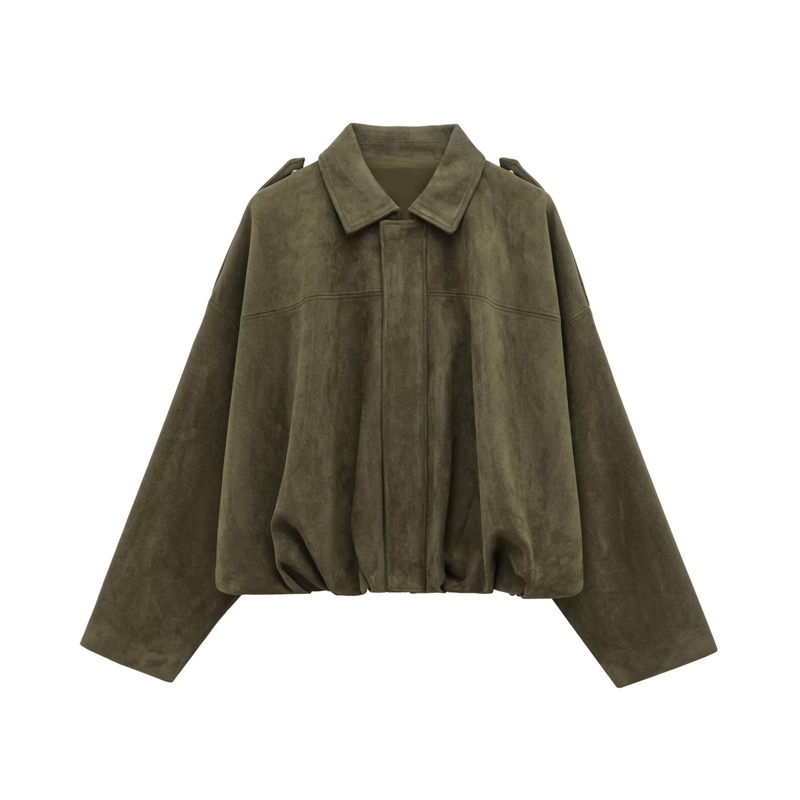 Suede Bomber Jacket