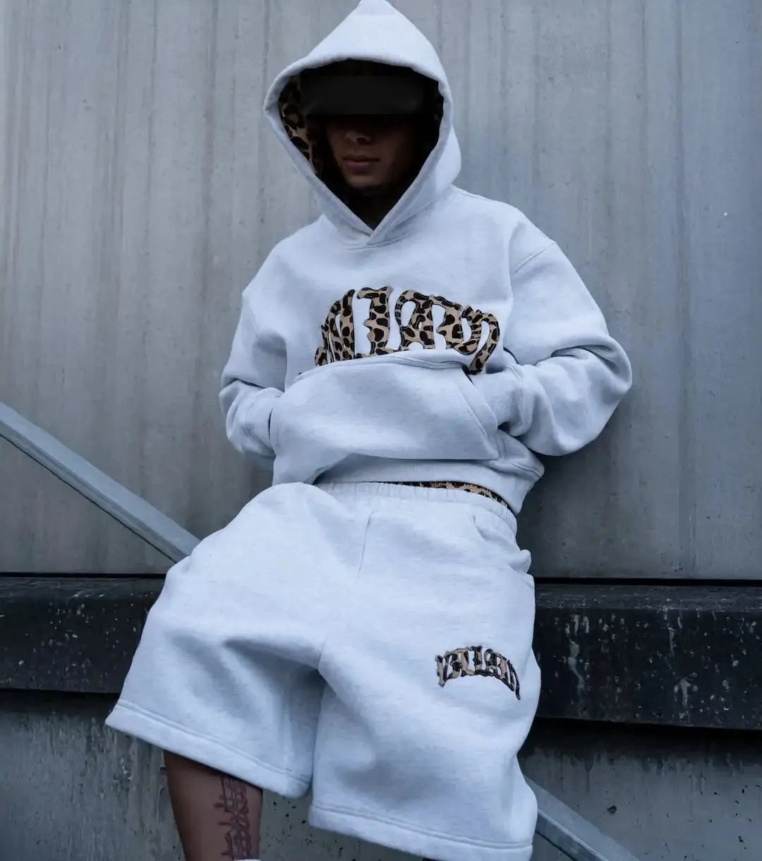 Zoe Leopard Graphic Hoodie & Sweatpants Set