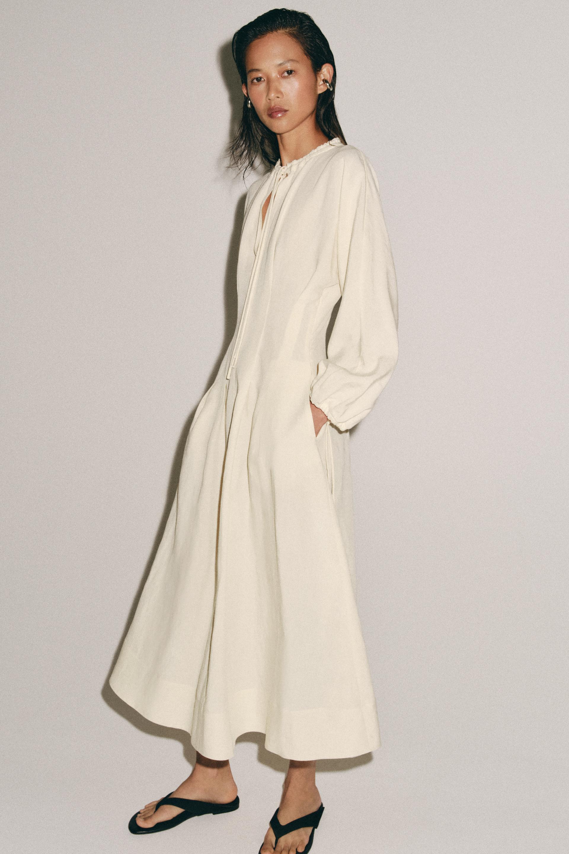 Amalfi Linen Midi Dress