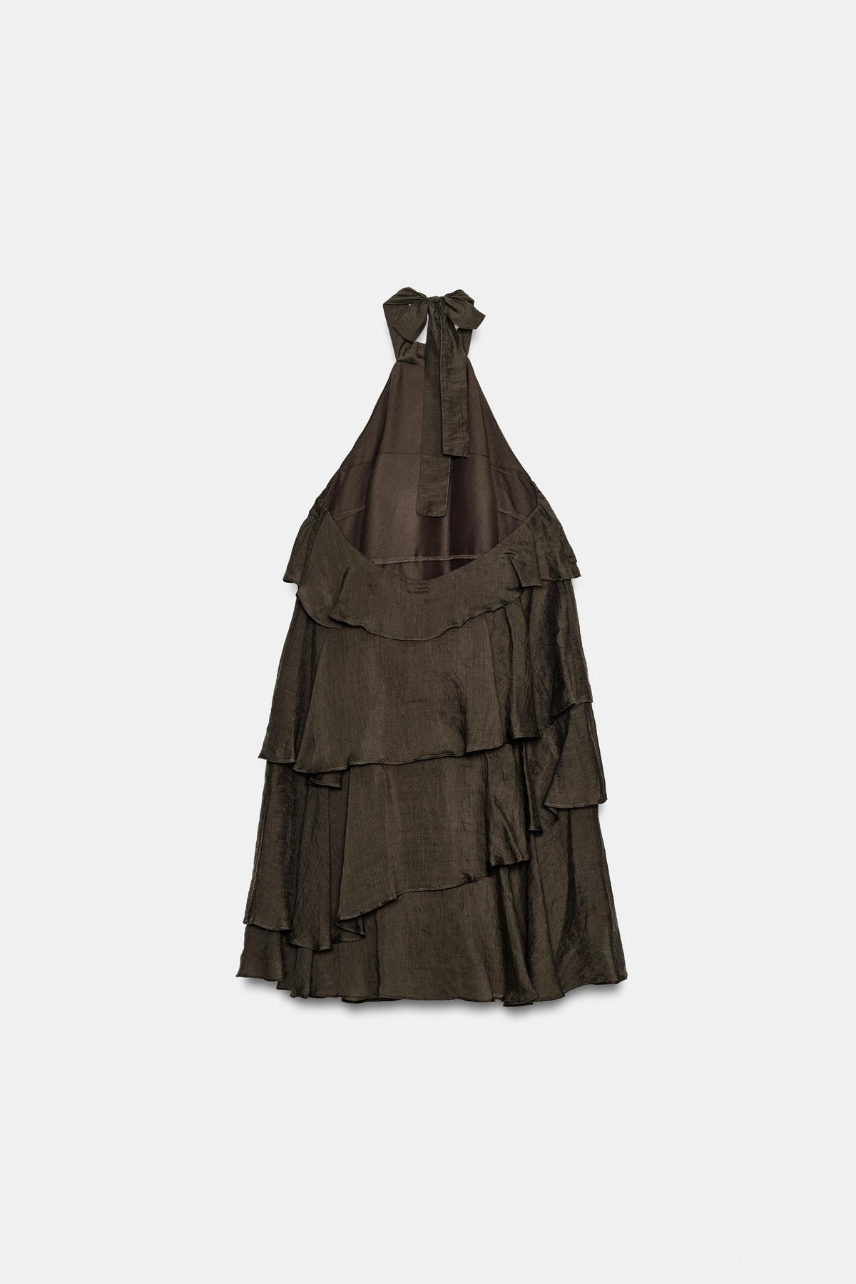 Tiered Halter Mini Dress