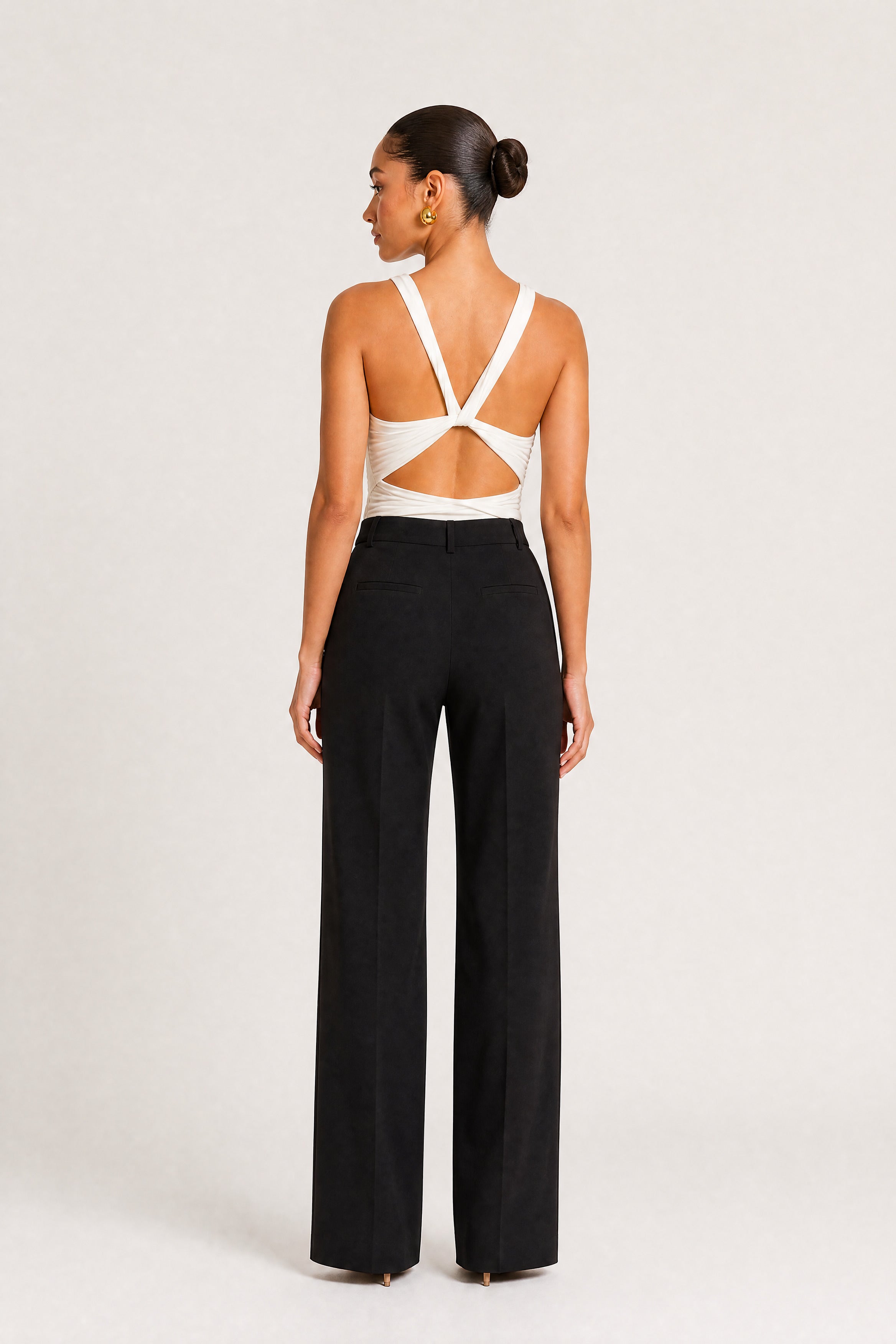 Cowl Neck Twist-Back Top