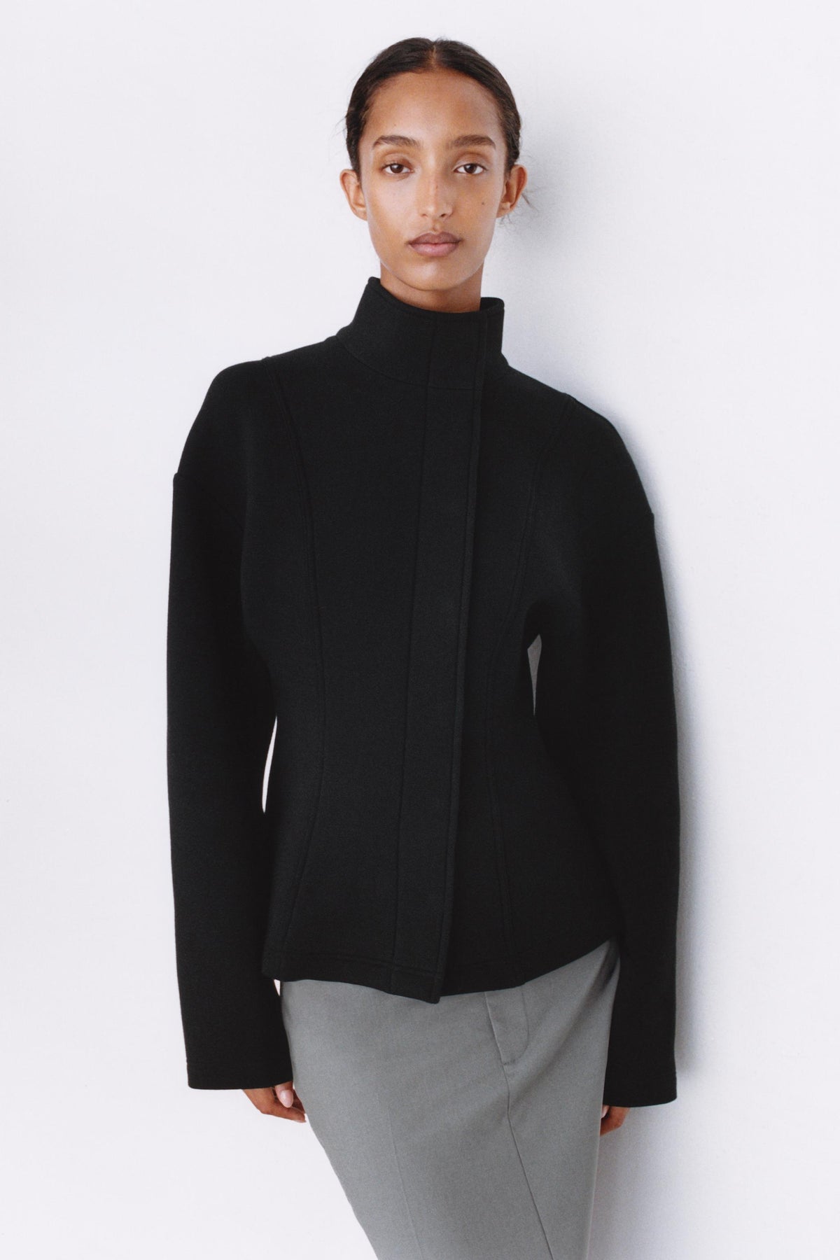 Sculpted Funnel Jacket