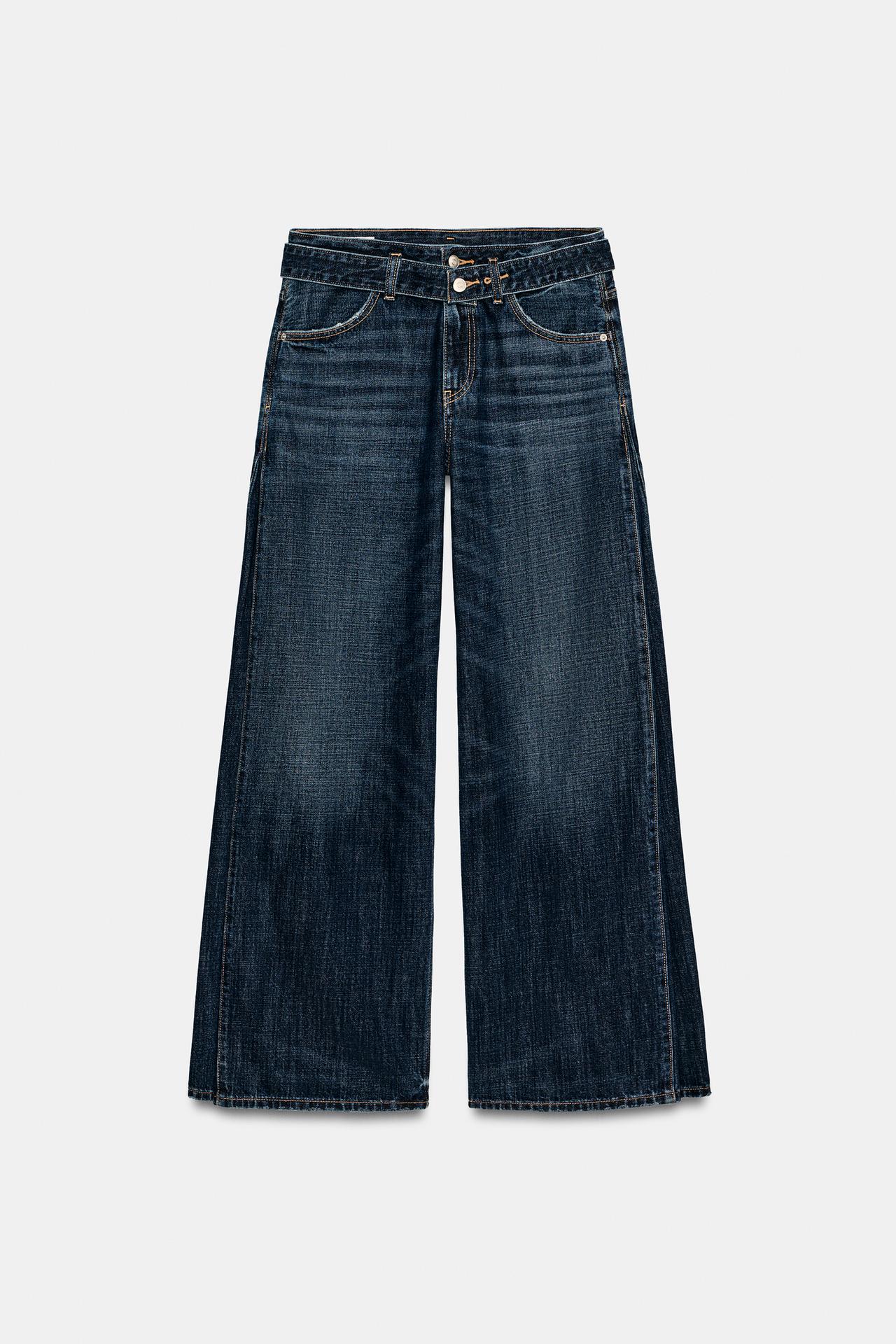 Low Rise Barrel Leg Jeans