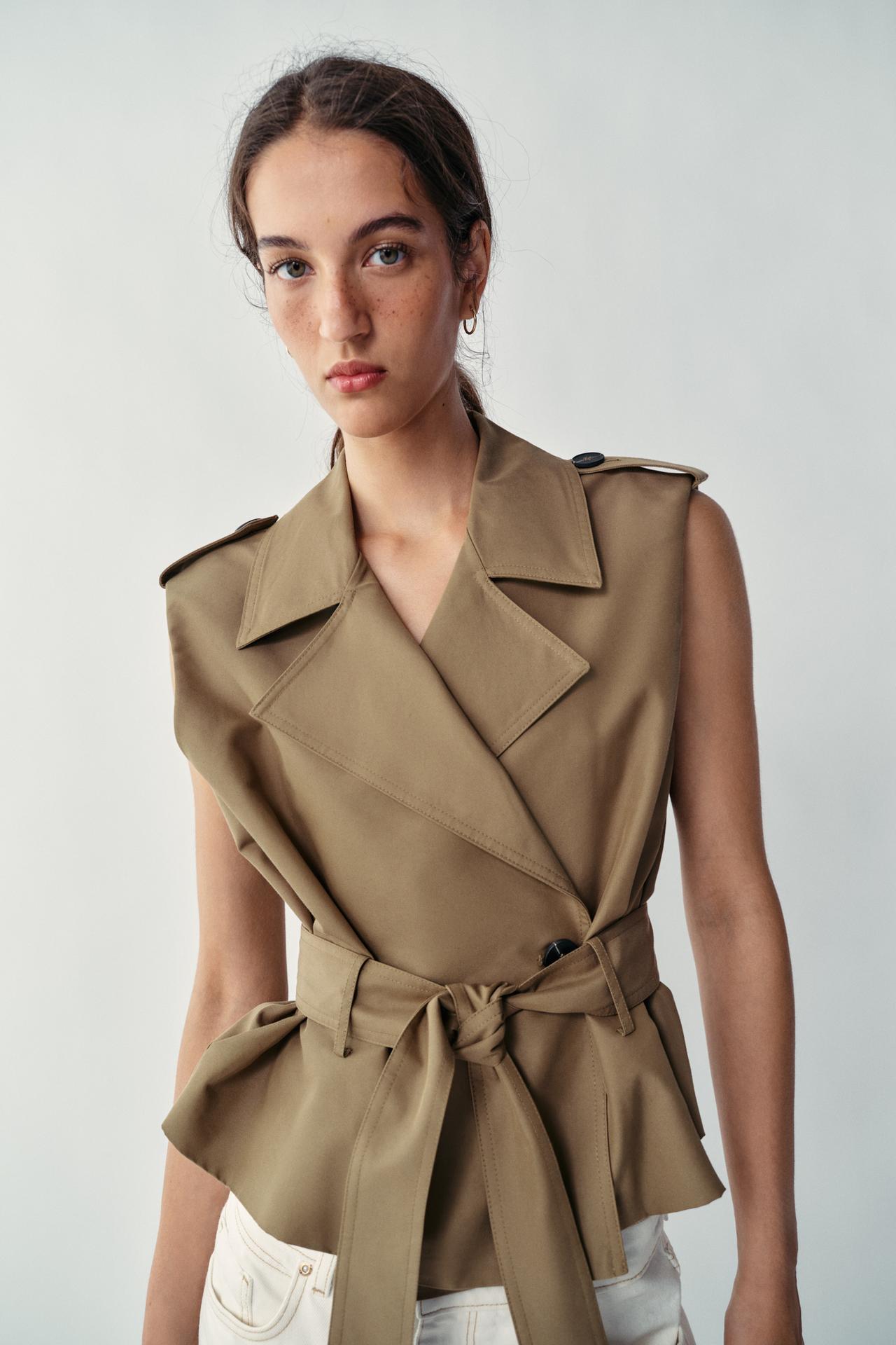 Belted Trench Vest