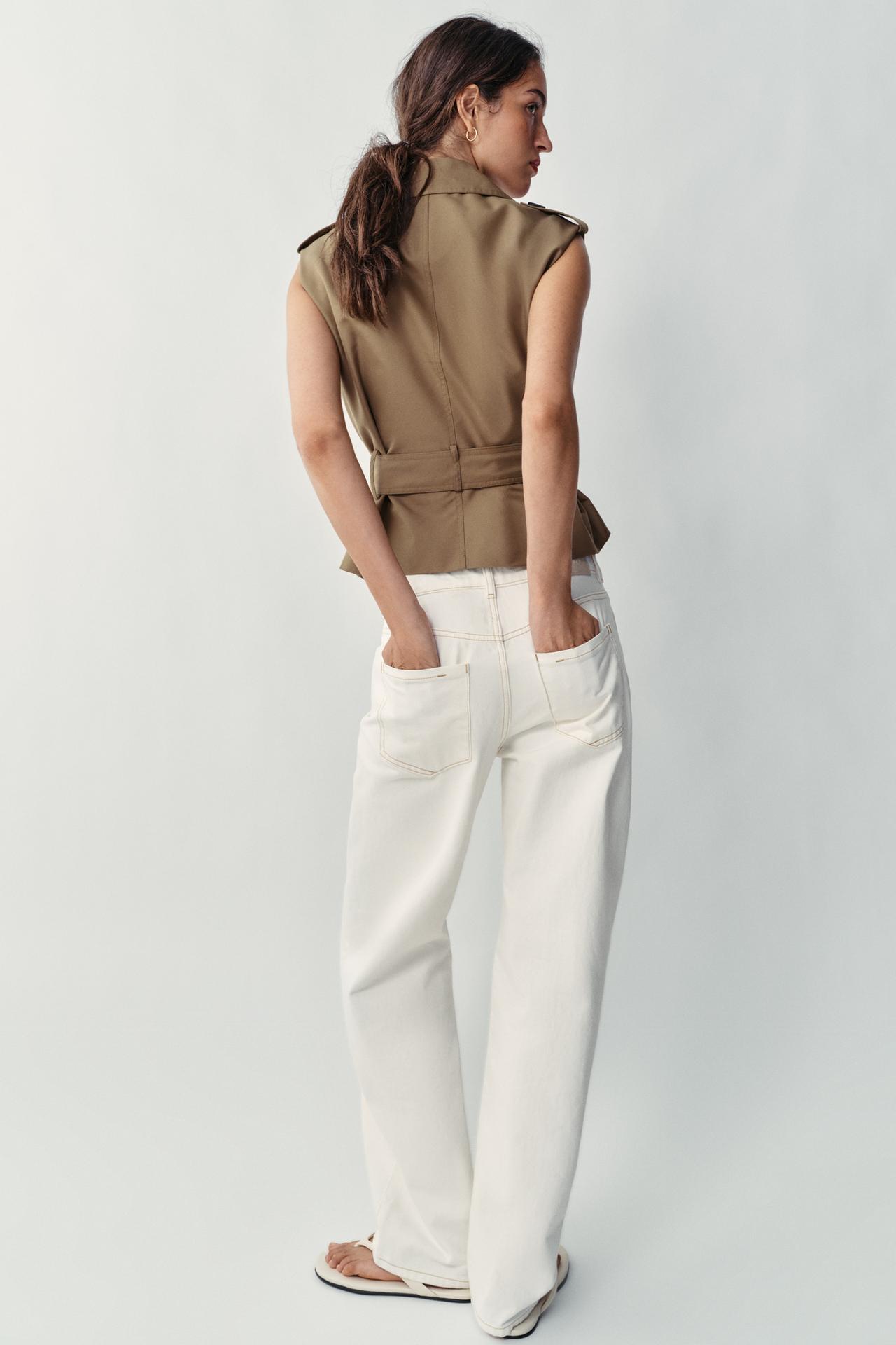 Belted Trench Vest