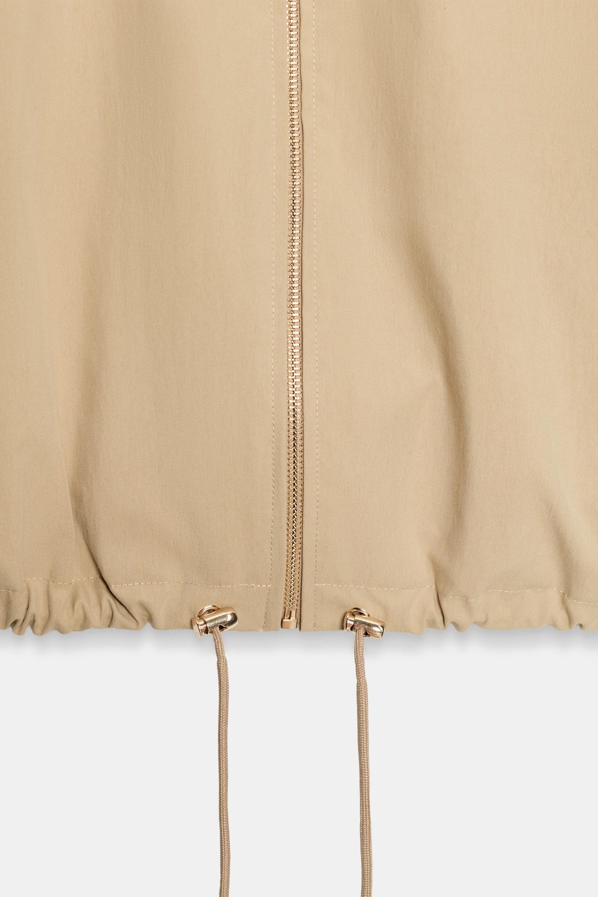 Hooded Cropped Harrington Jacket