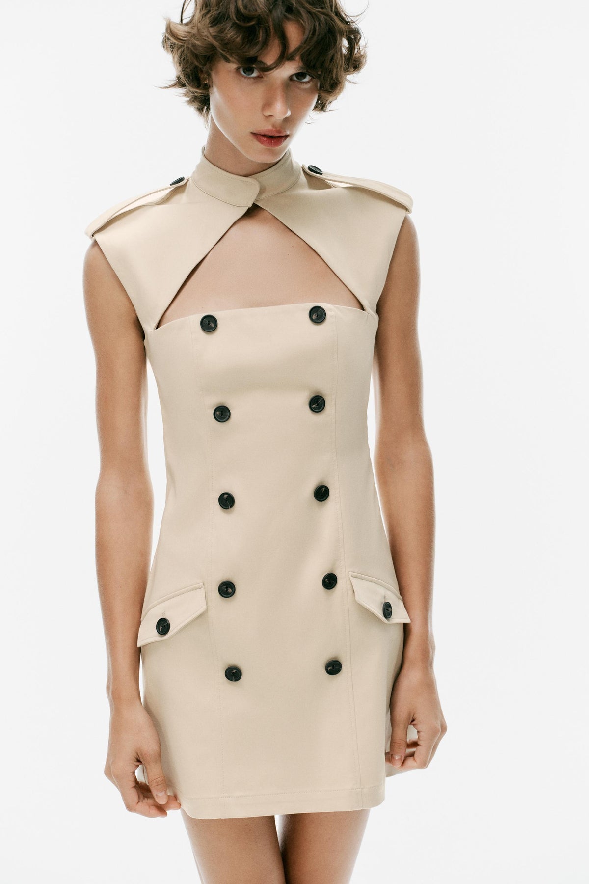 Cape Trench Dress