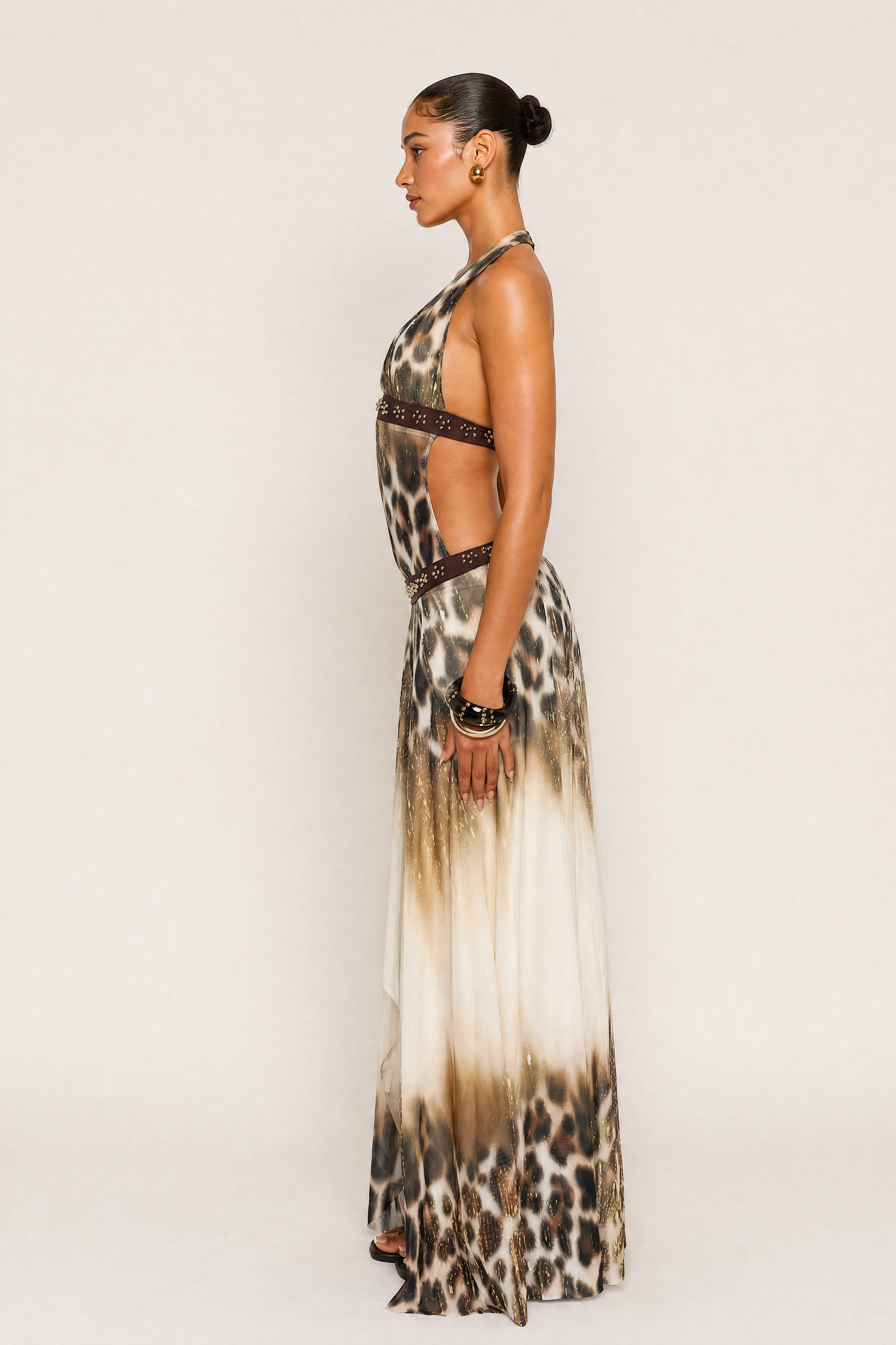 MIA MAXI DRESS - LEOPARD