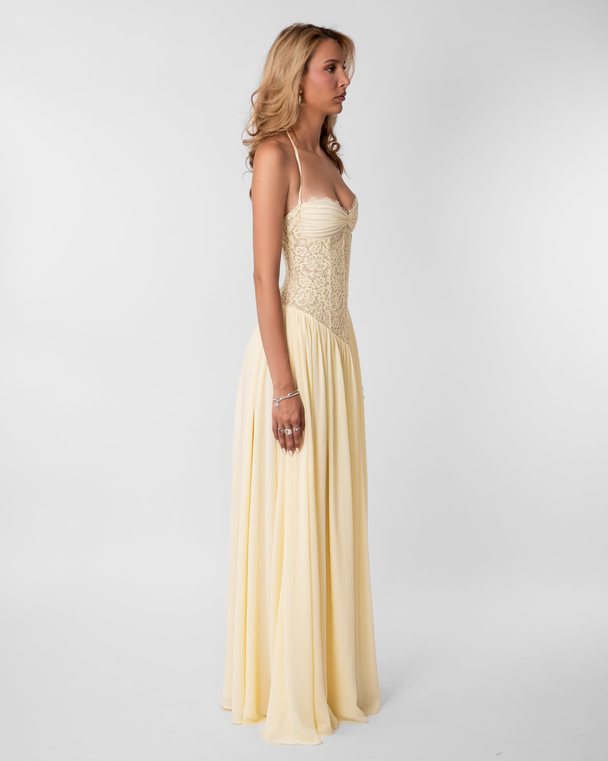 Lace Corset Maxi Dress