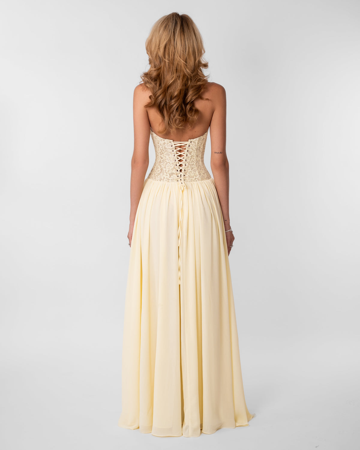 Lace Corset Maxi Dress