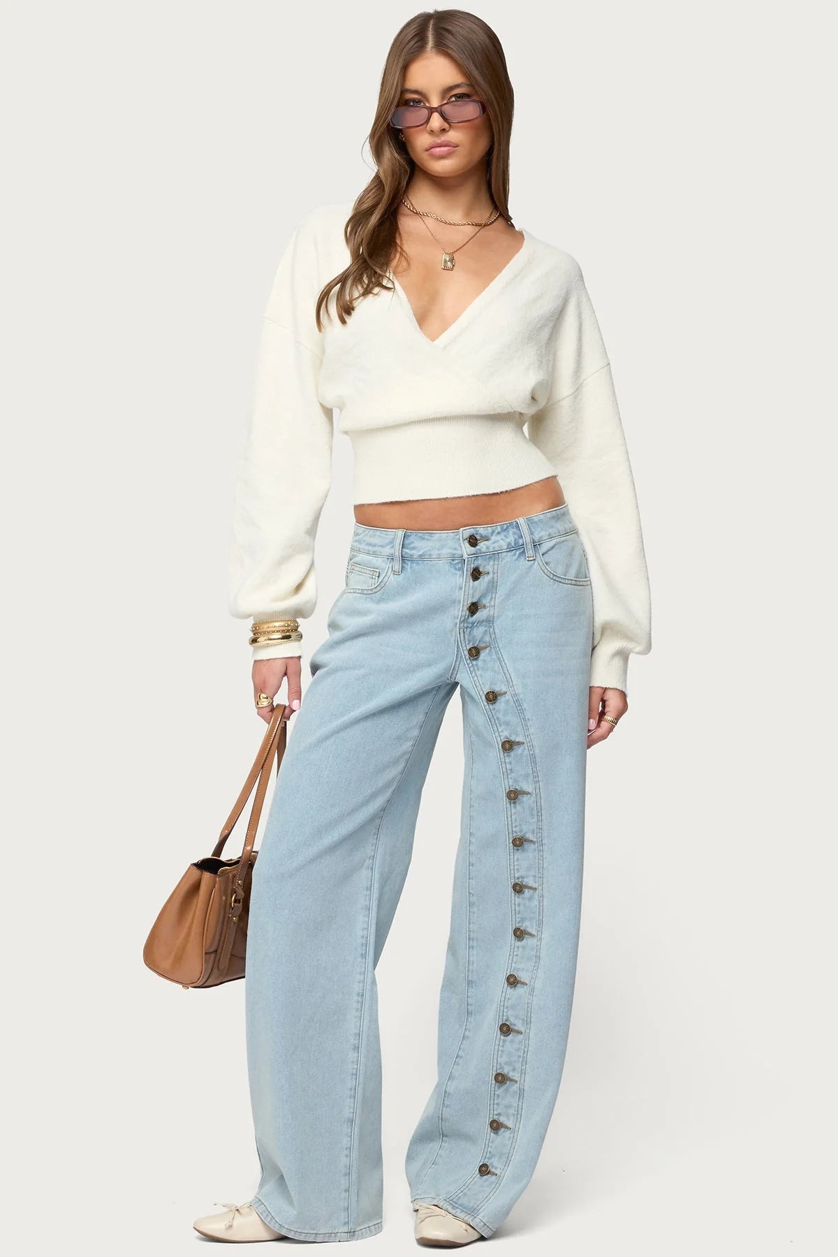 Mila Wrap Knit Sweater
