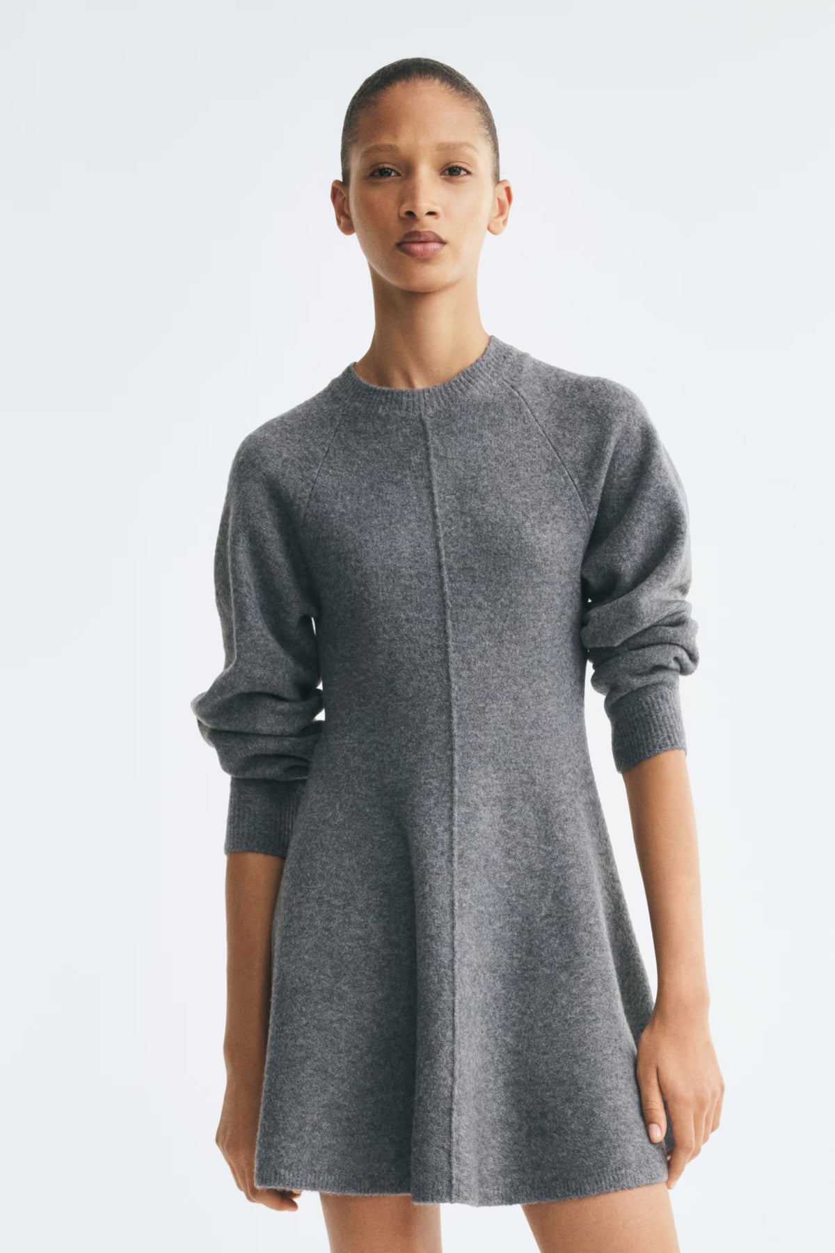 Raglan Knit Skater Dress