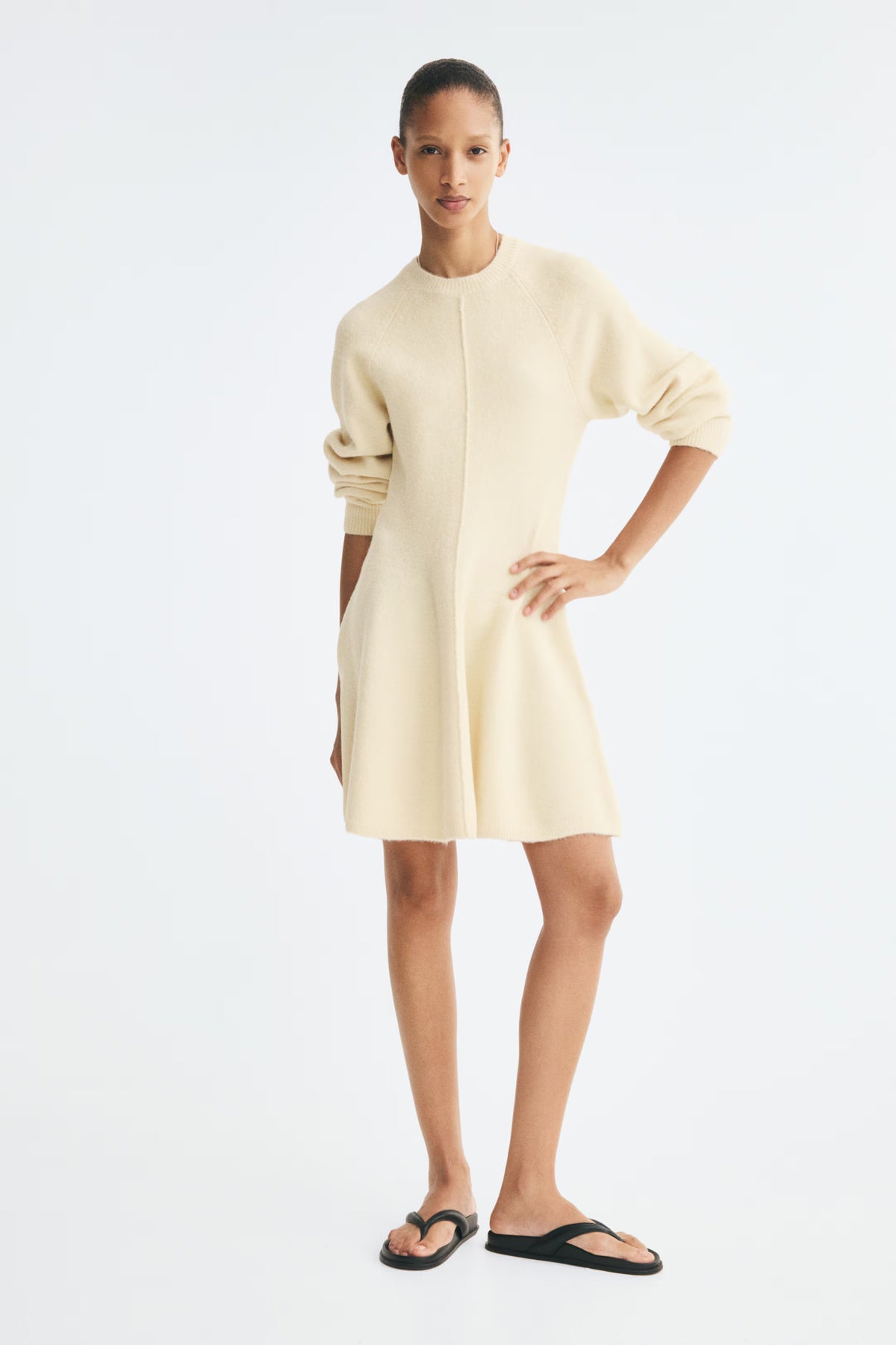 Raglan Knit Skater Dress