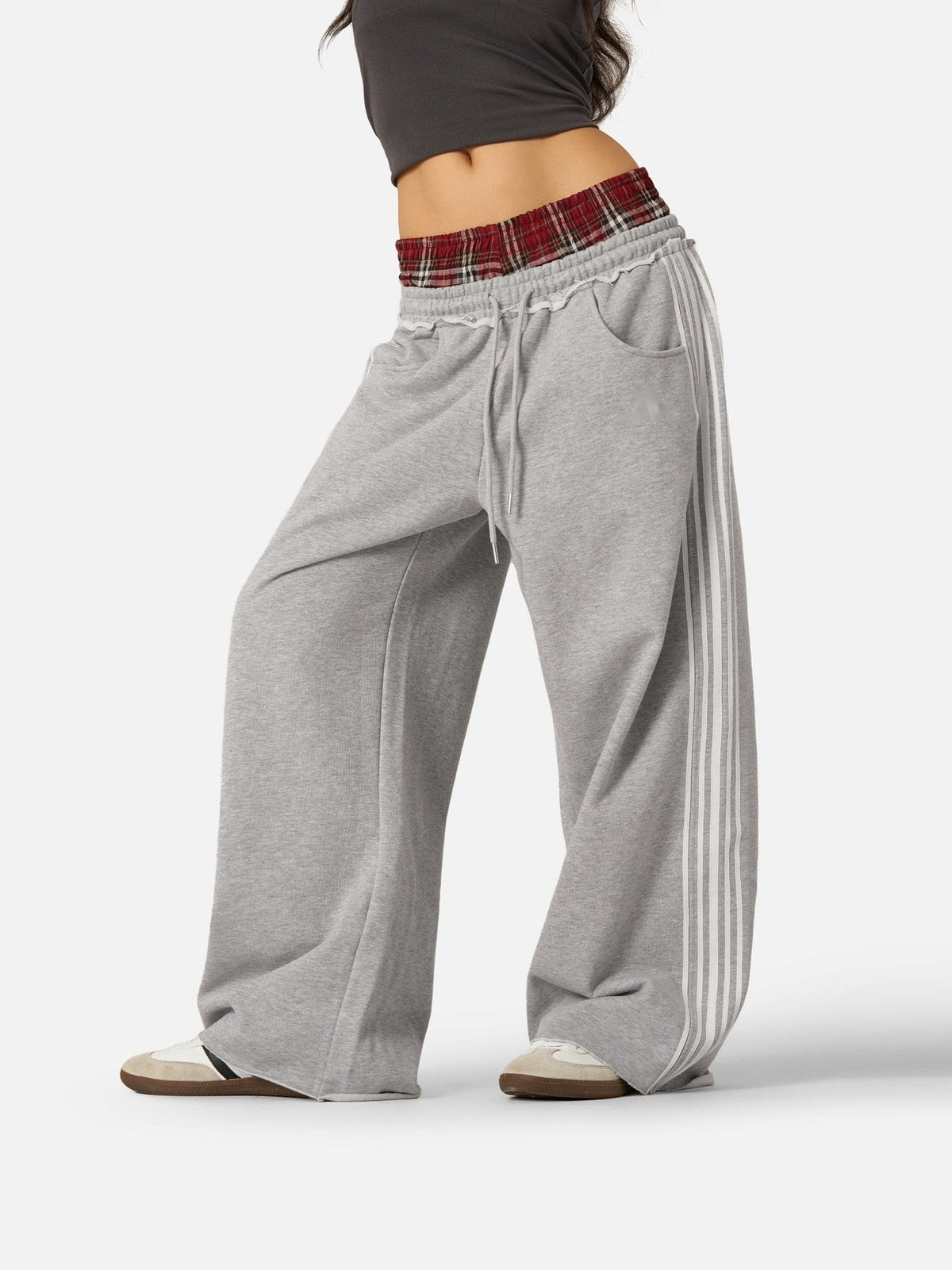 Billie Double Waist Baggy Sweatpants