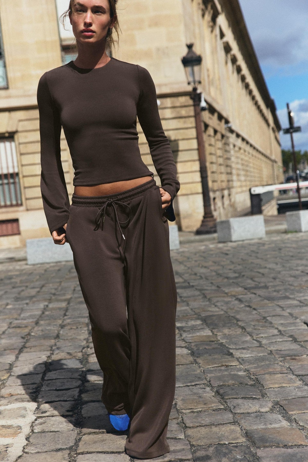 Celia Long Sleeve Top & Straight Pants Set