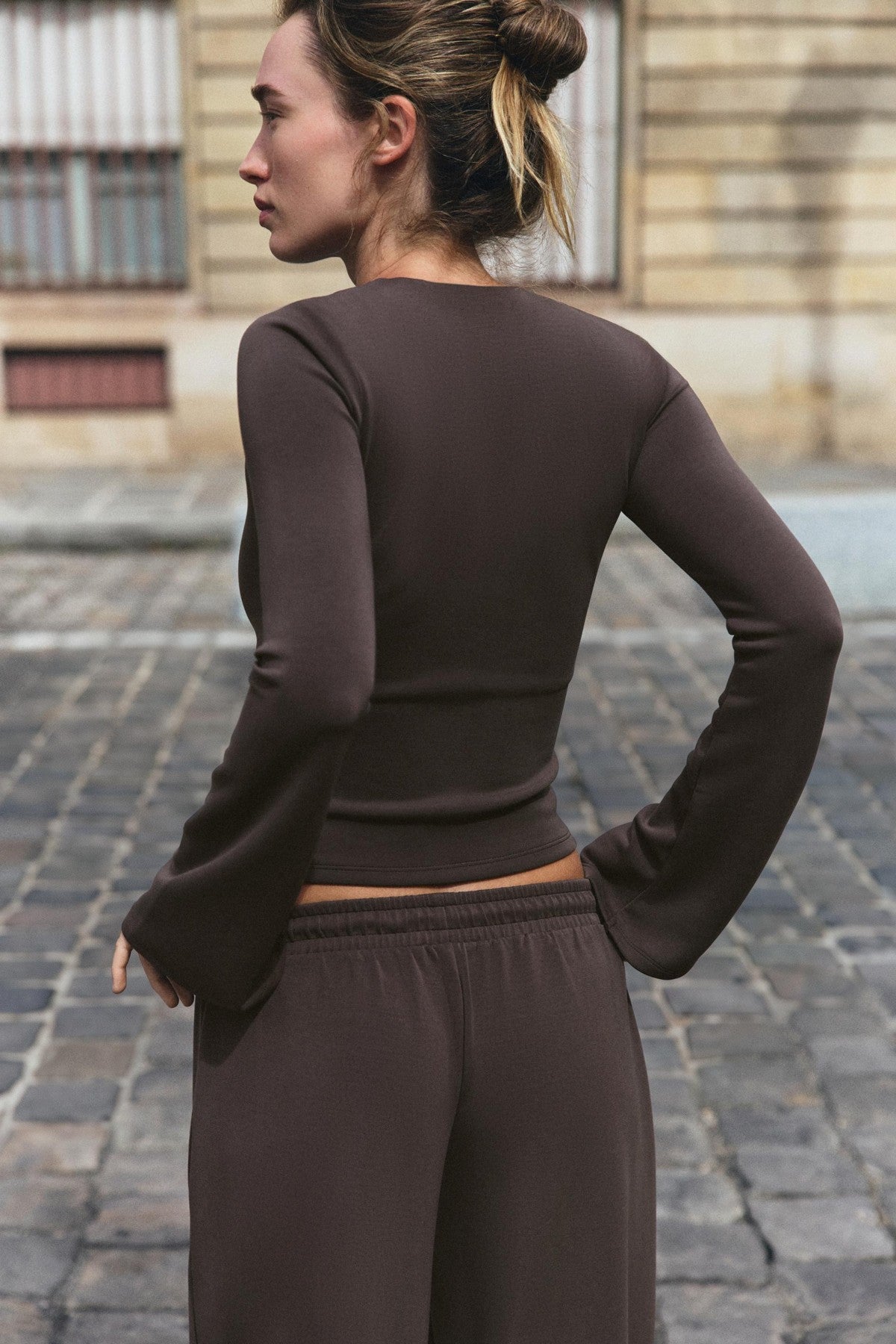 Celia Long Sleeve Top & Straight Pants Set