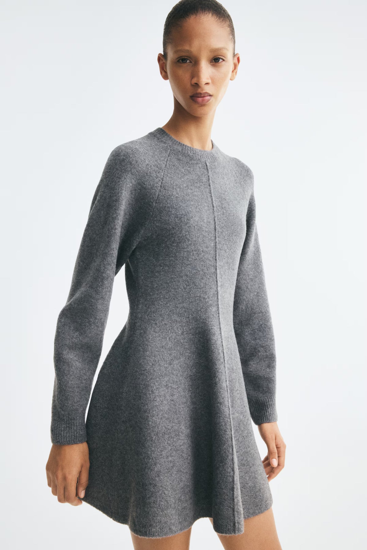 Raglan Knit Skater Dress