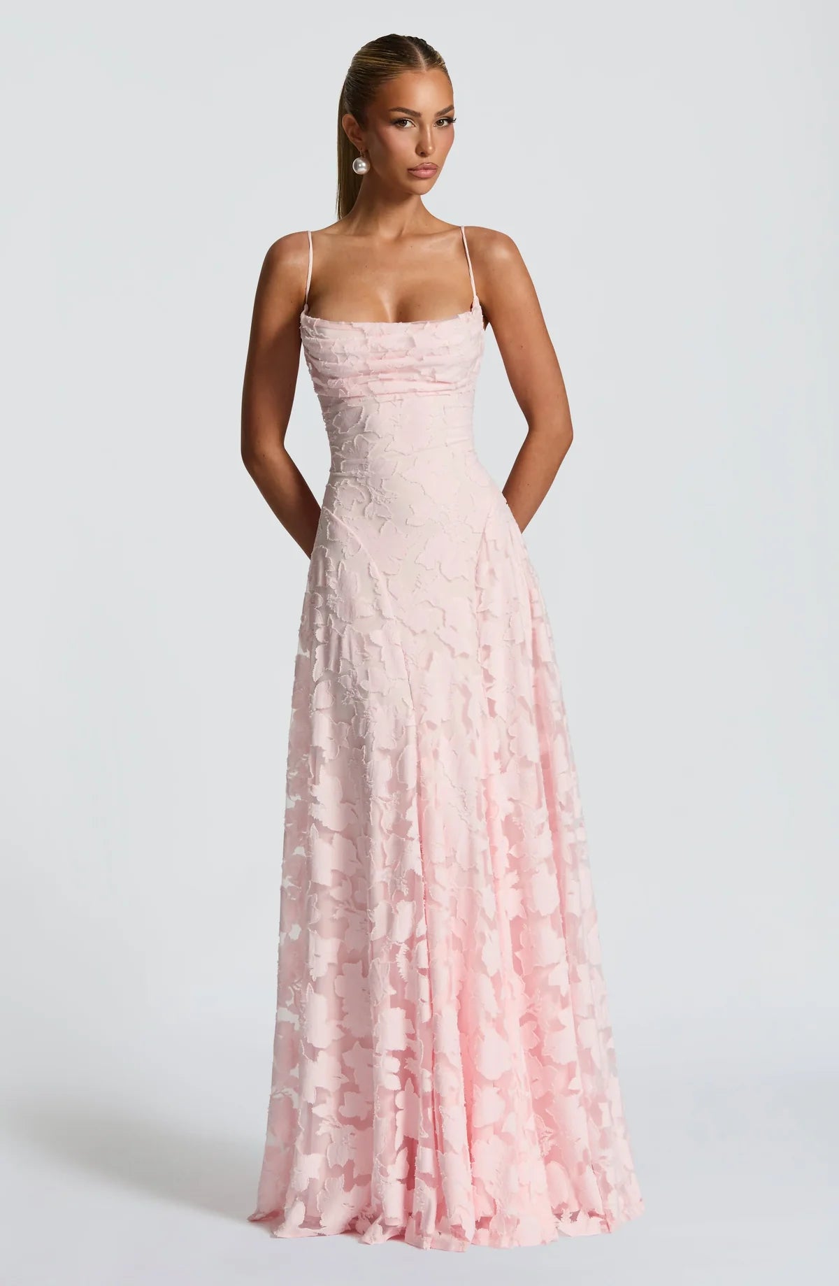 Floral Burnout Maxi Dress